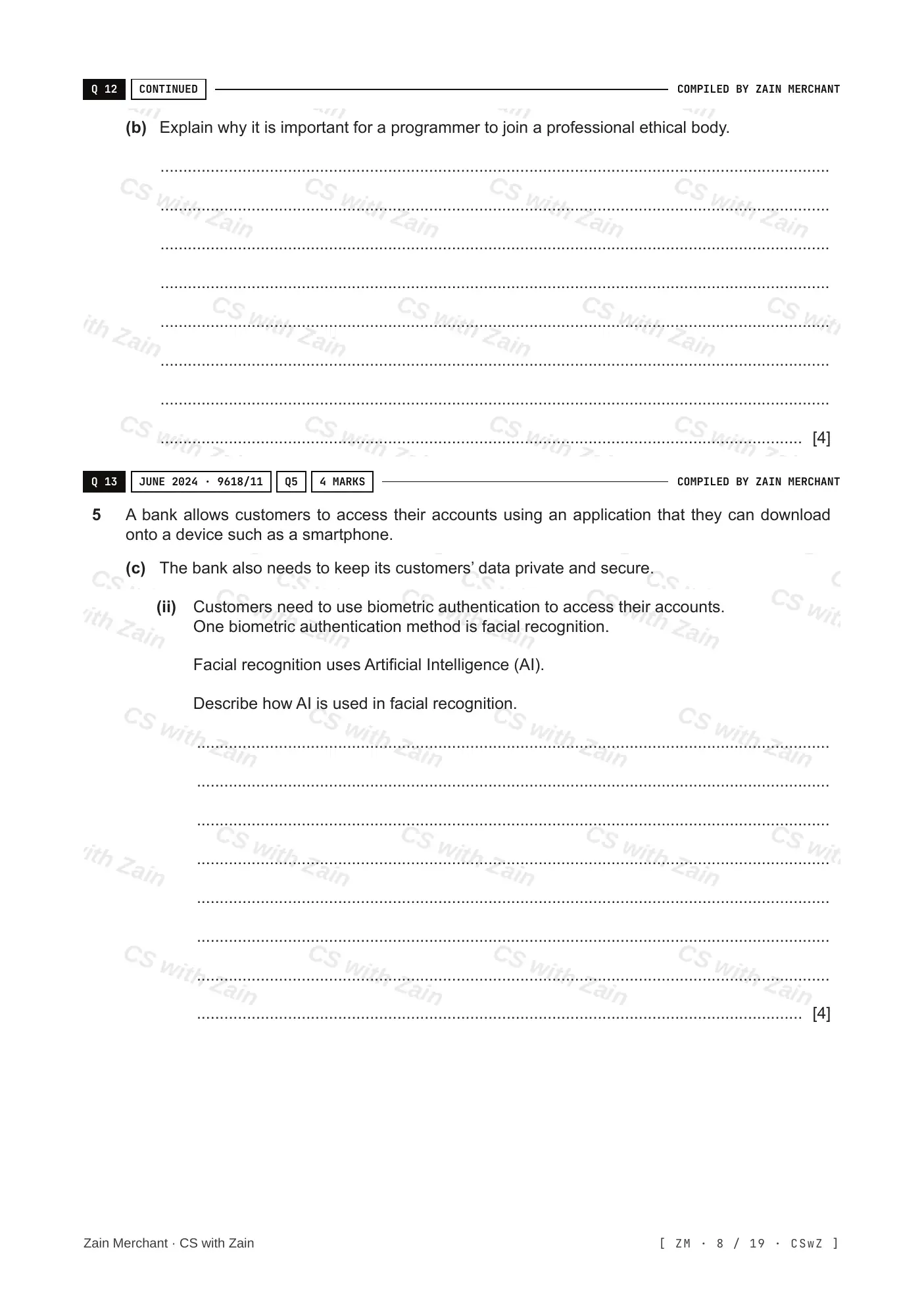 7.1 Ethics and Ownership questions, page 7