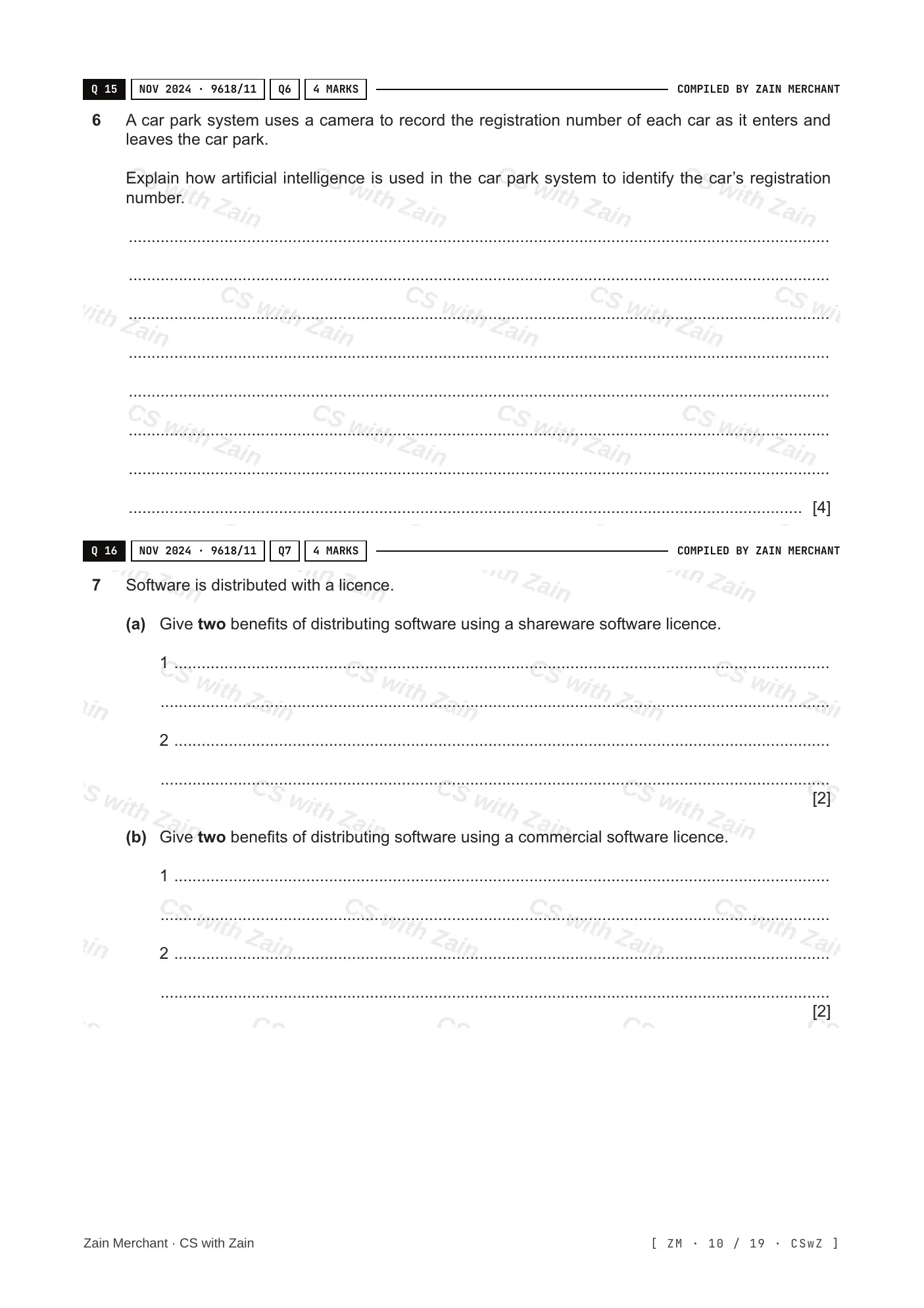 7.1 Ethics and Ownership questions, page 9