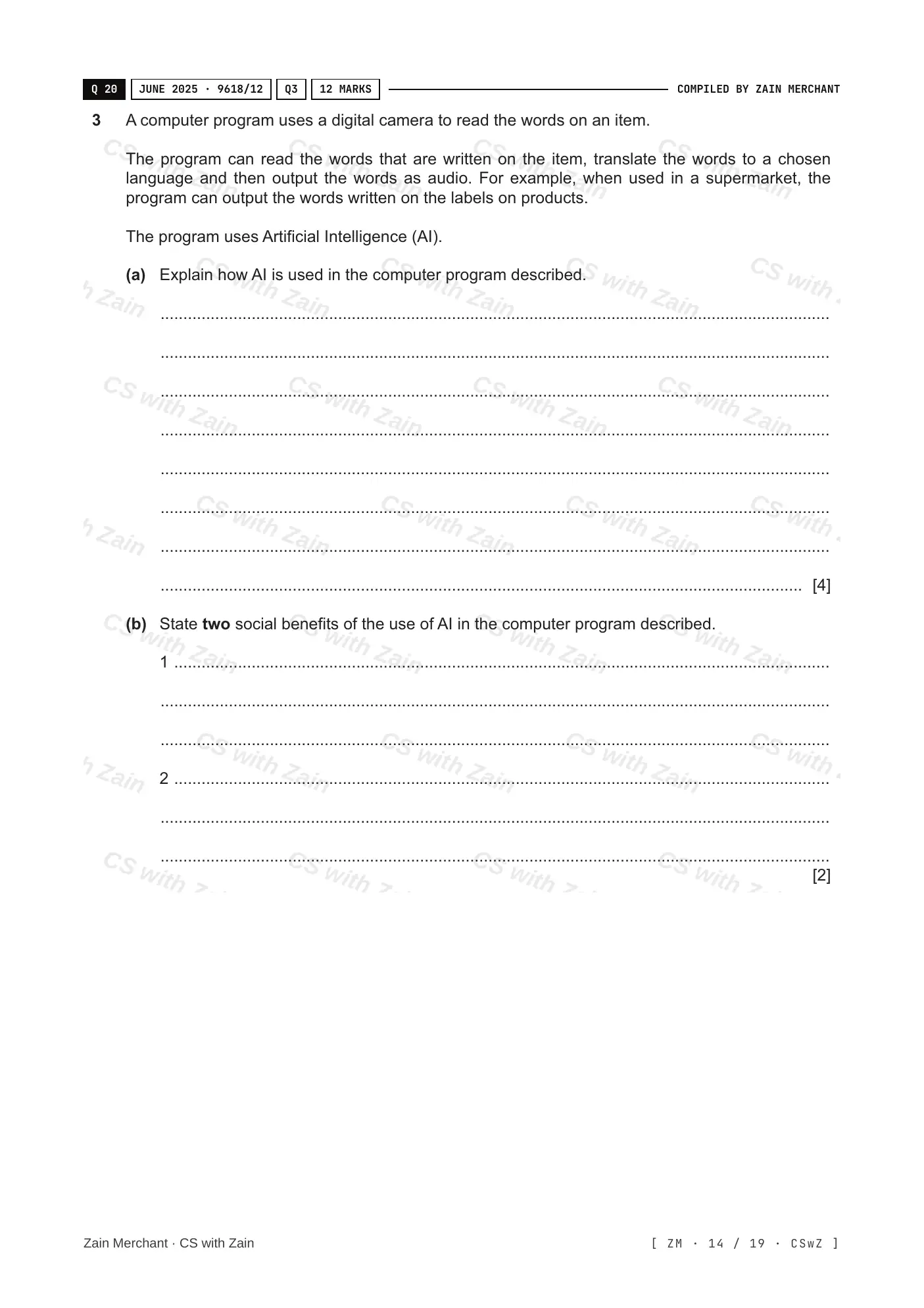 7.1 Ethics and Ownership questions, page 13