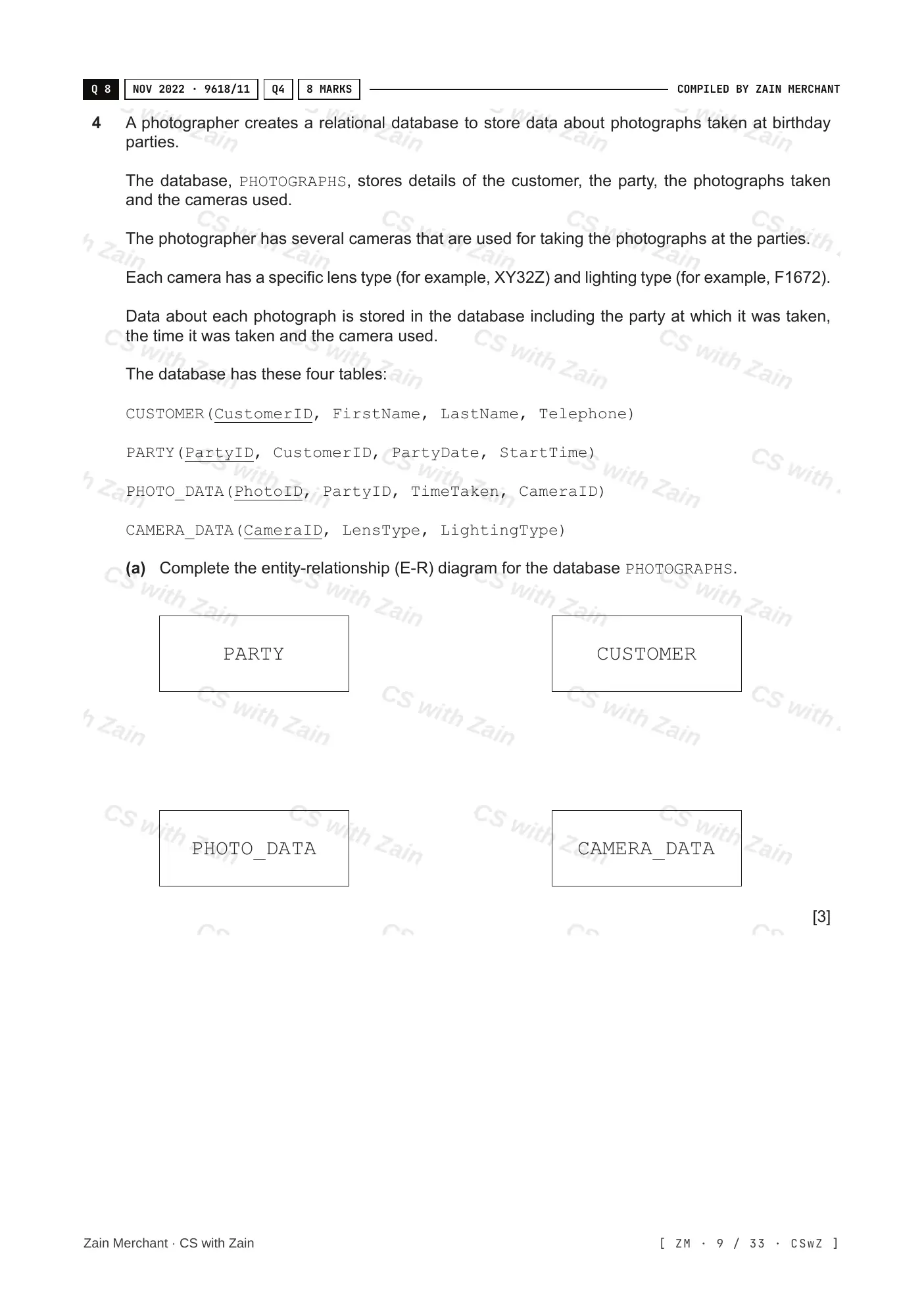 8.1 Database Concepts questions, page 8