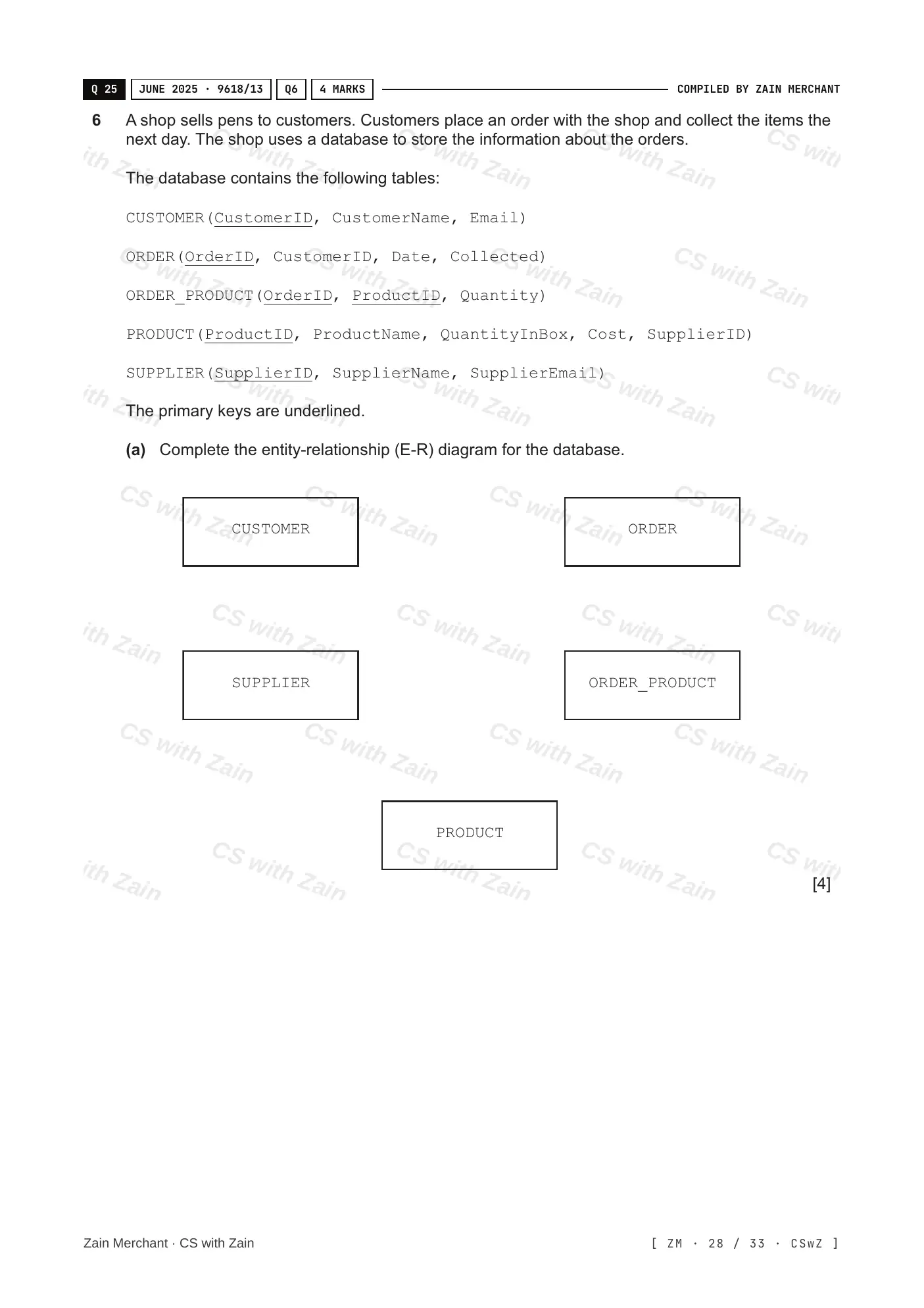 8.1 Database Concepts questions, page 27