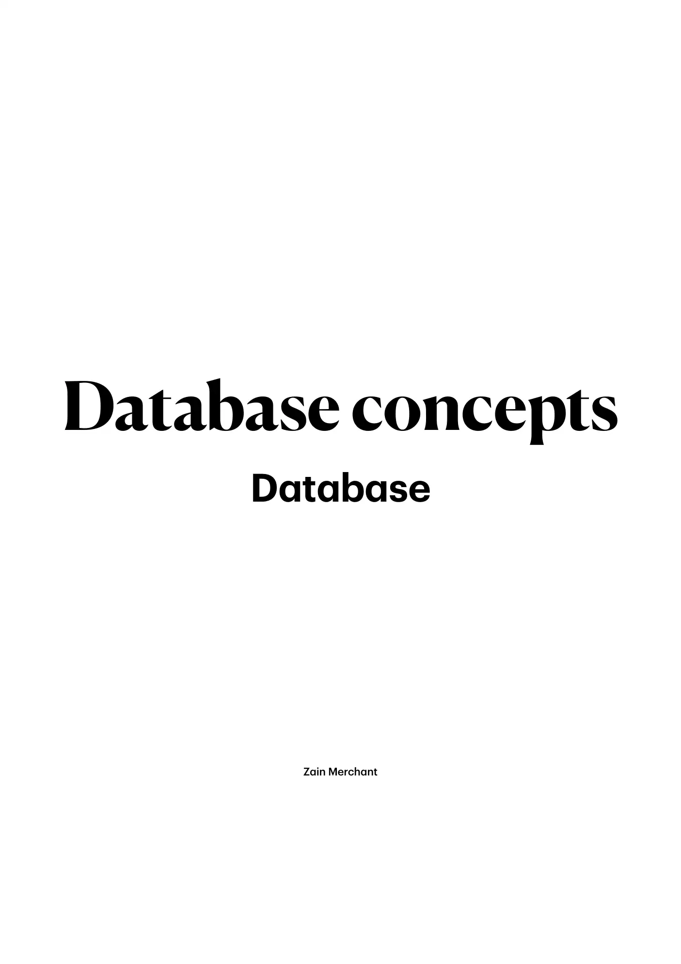 8.1 Database Concepts book pages, page 1