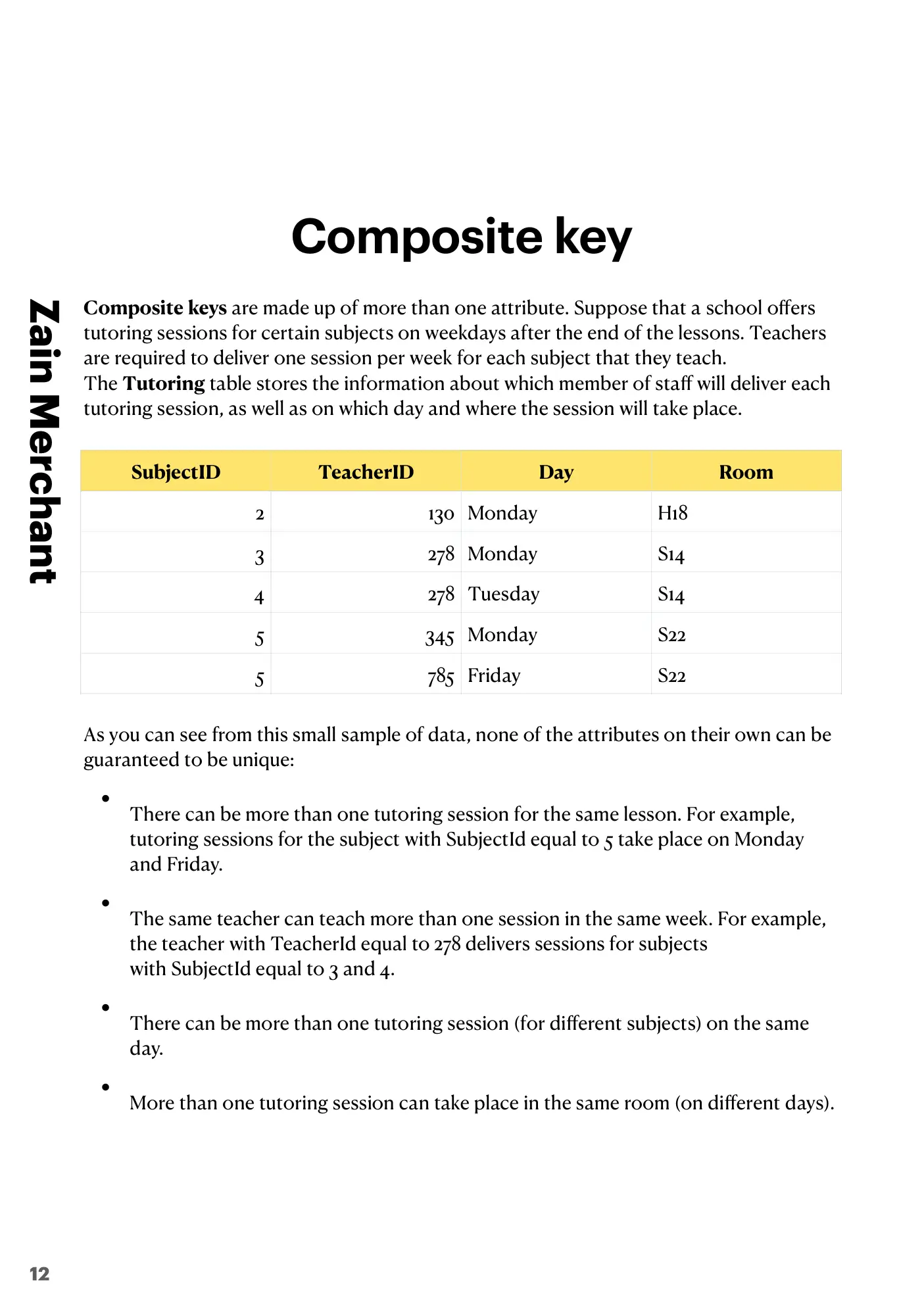 8.1 Database Concepts book pages, page 12