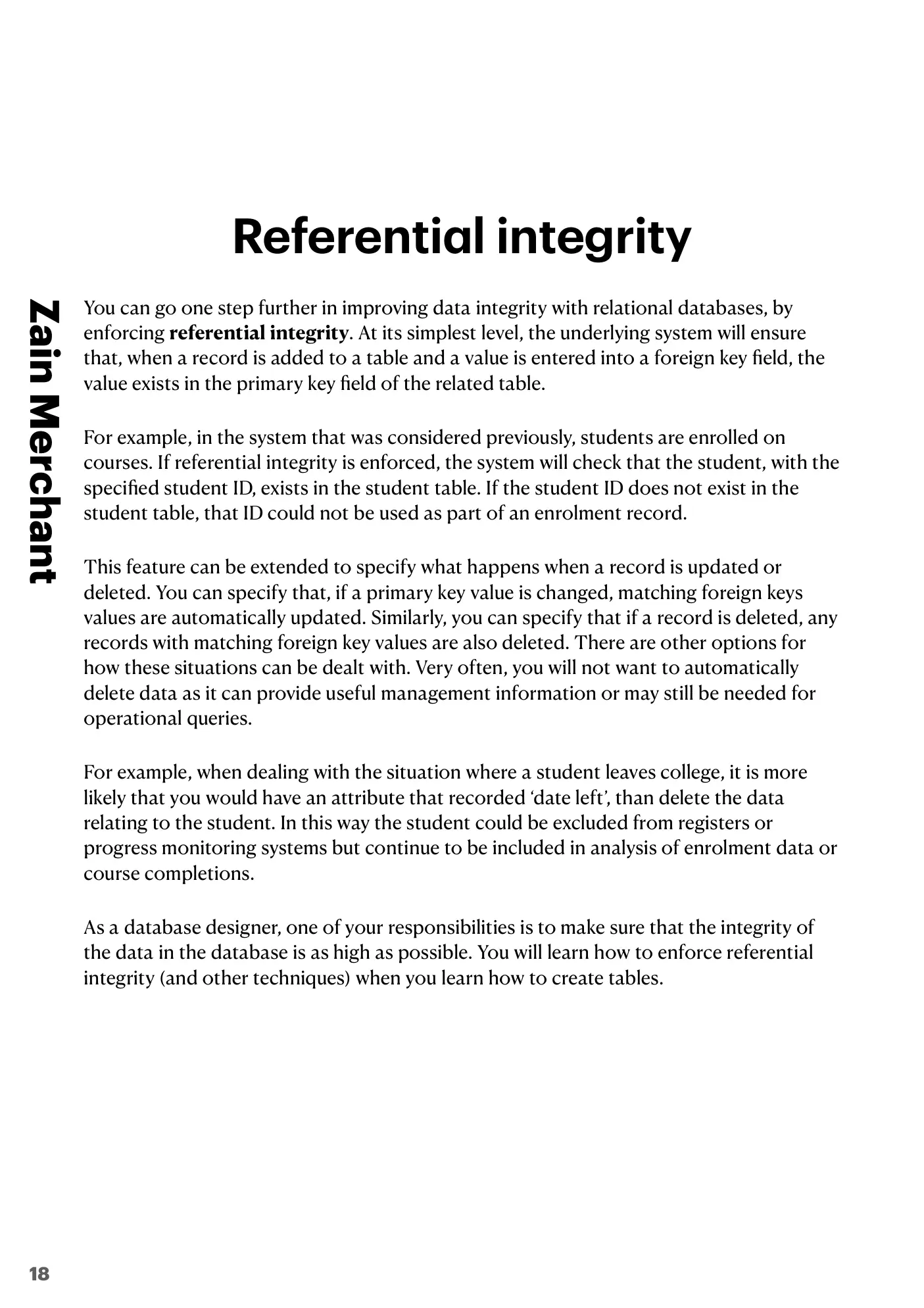 8.1 Database Concepts book pages, page 18