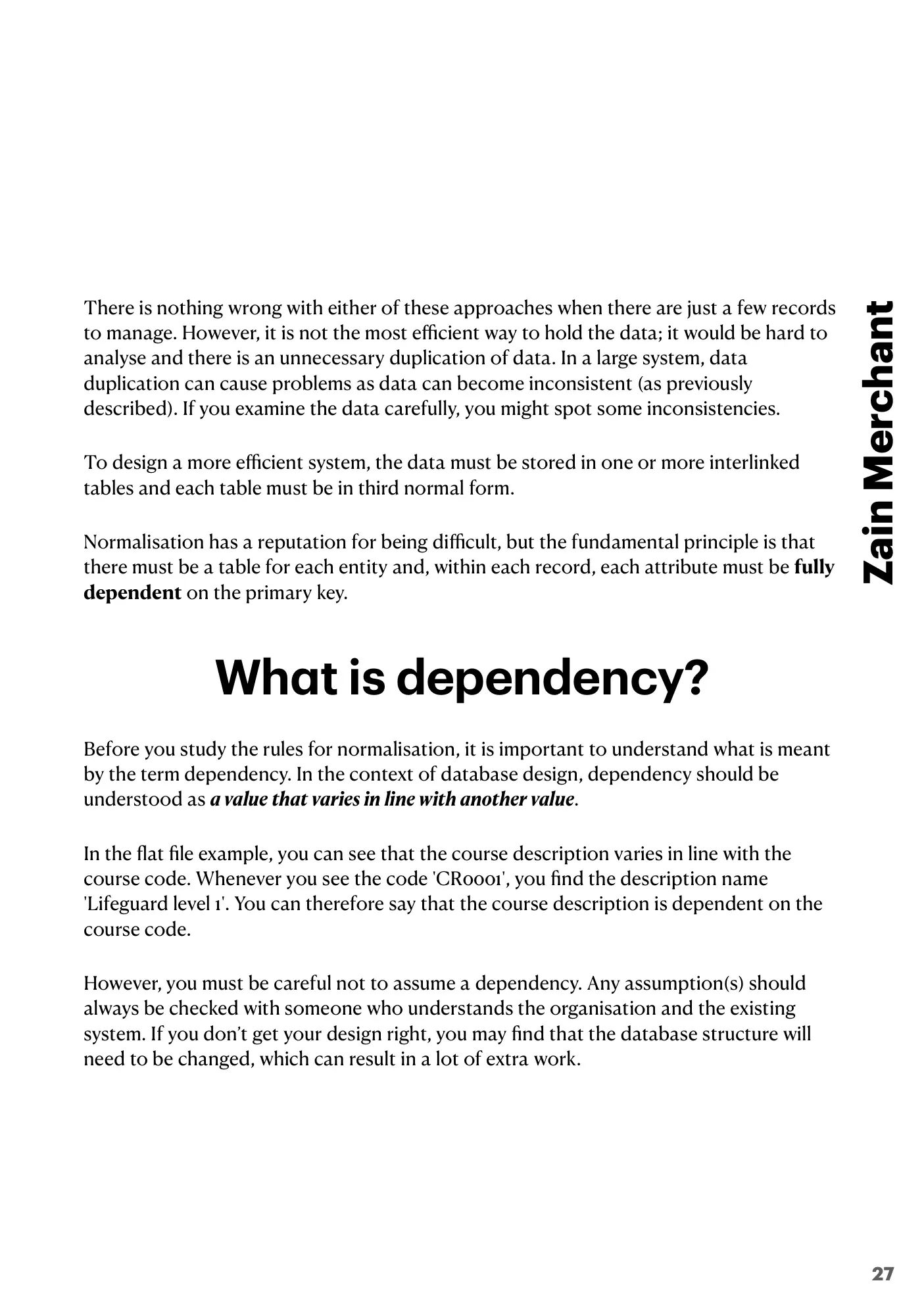 8.1 Database Concepts book pages, page 27