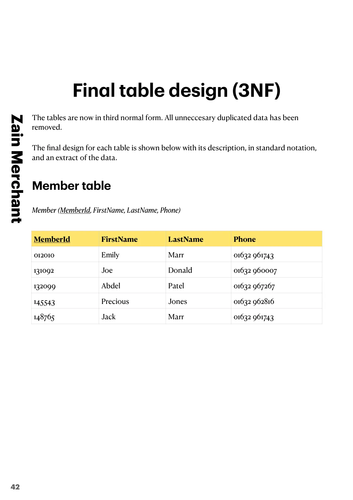 8.1 Database Concepts book pages, page 42