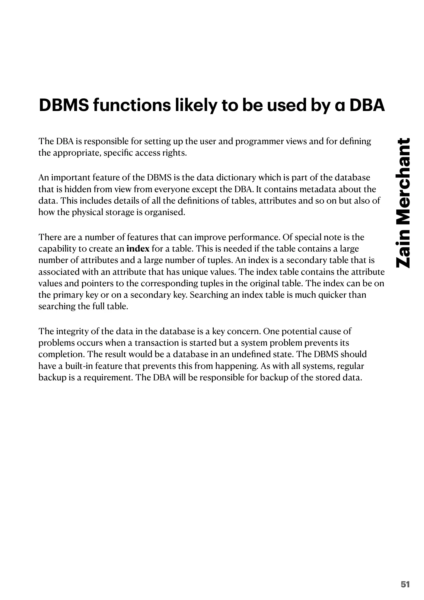 8.2 Database Management Systems (DBMS) book pages, page 5