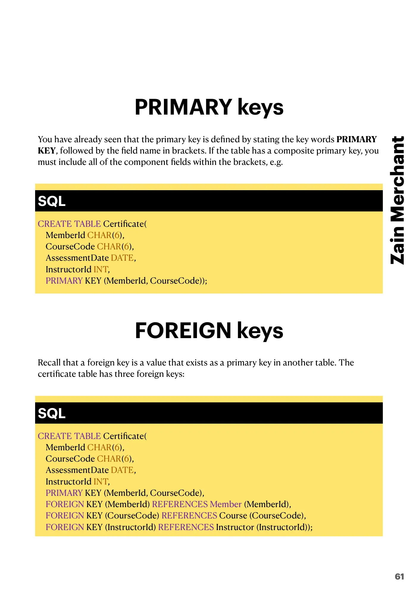 8.3 Data Definition Language (DDL) and Data Manipulation Language (DML) book pages, page 9