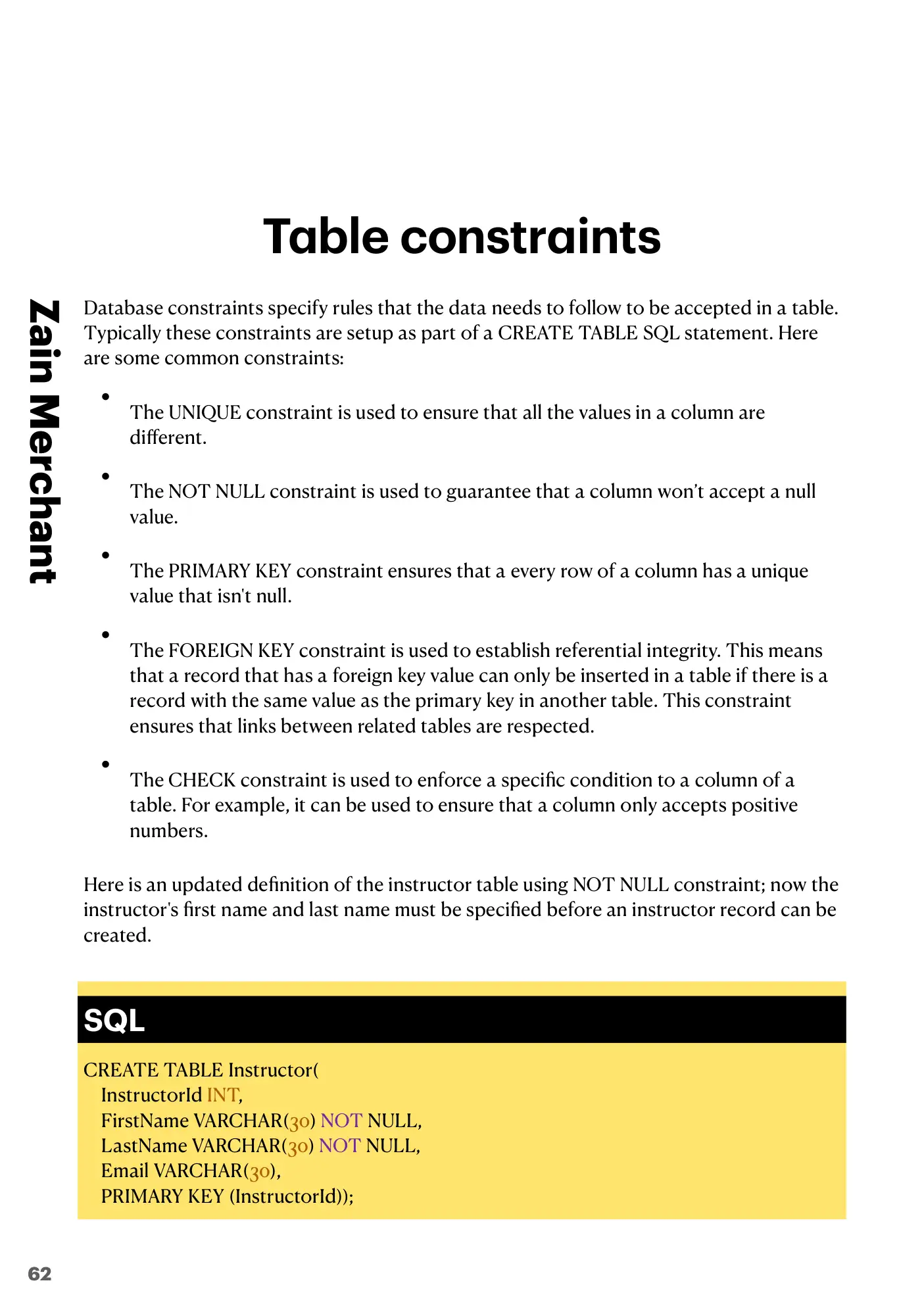 8.3 Data Definition Language (DDL) and Data Manipulation Language (DML) book pages, page 10