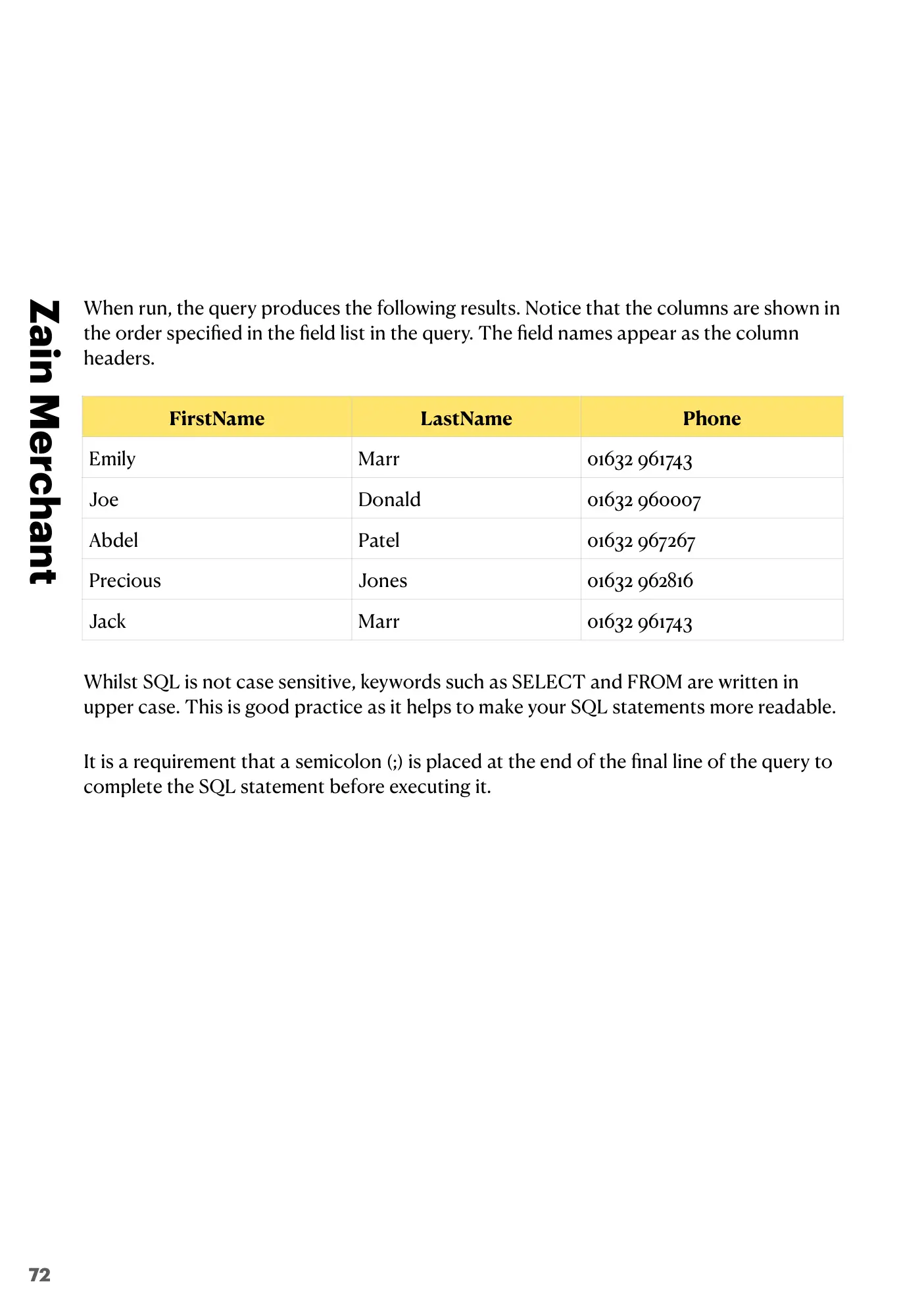 8.3 Data Definition Language (DDL) and Data Manipulation Language (DML) book pages, page 20