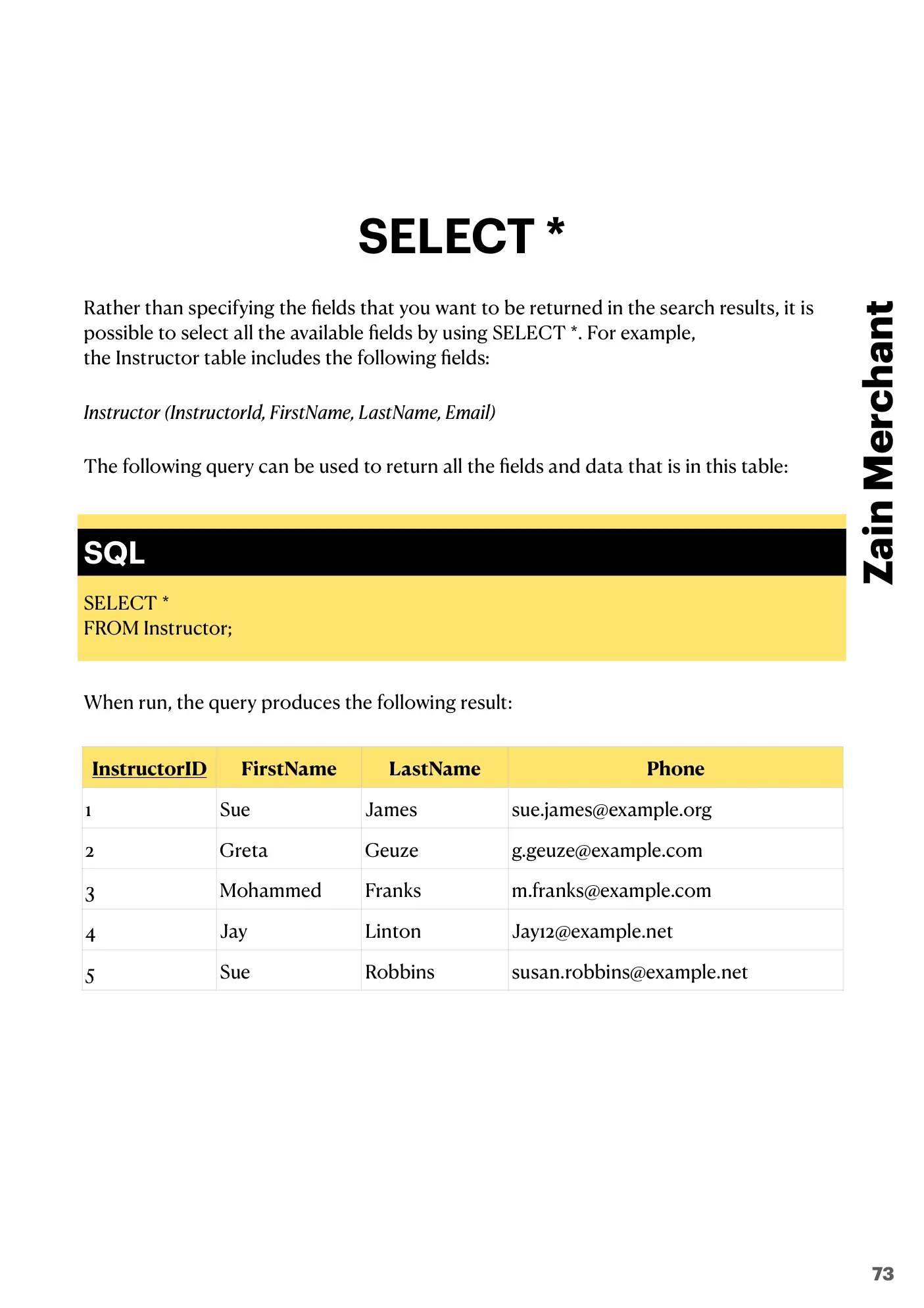 8.3 Data Definition Language (DDL) and Data Manipulation Language (DML) book pages, page 21