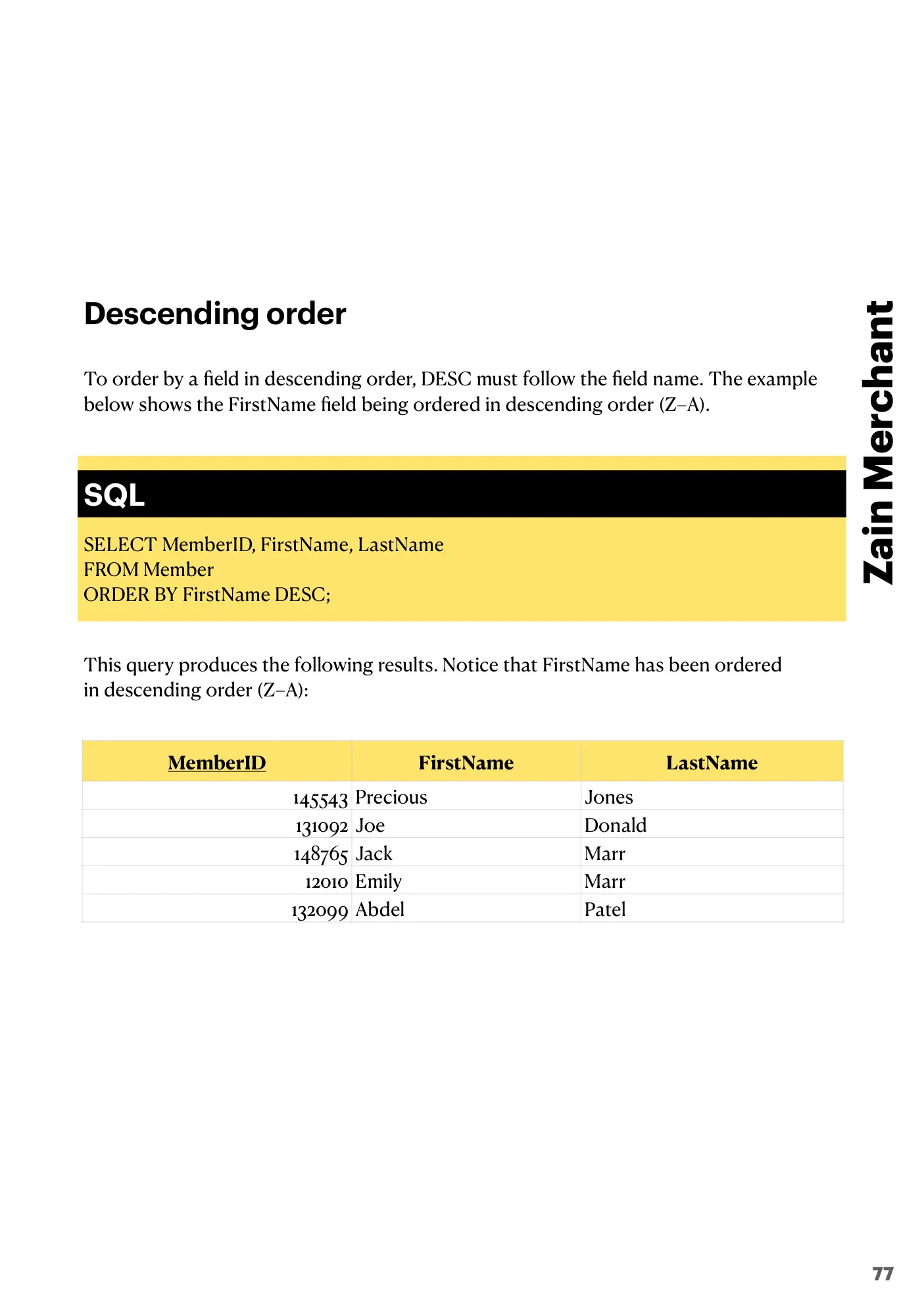 8.3 Data Definition Language (DDL) and Data Manipulation Language (DML) book pages, page 25