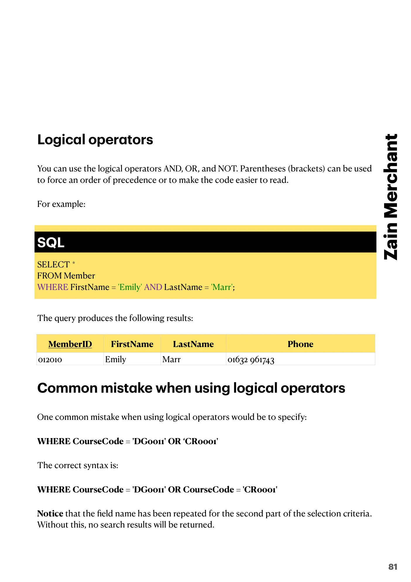 8.3 Data Definition Language (DDL) and Data Manipulation Language (DML) book pages, page 29