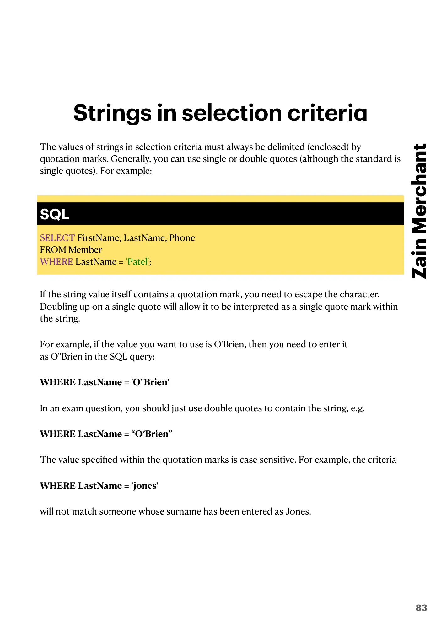 8.3 Data Definition Language (DDL) and Data Manipulation Language (DML) book pages, page 31