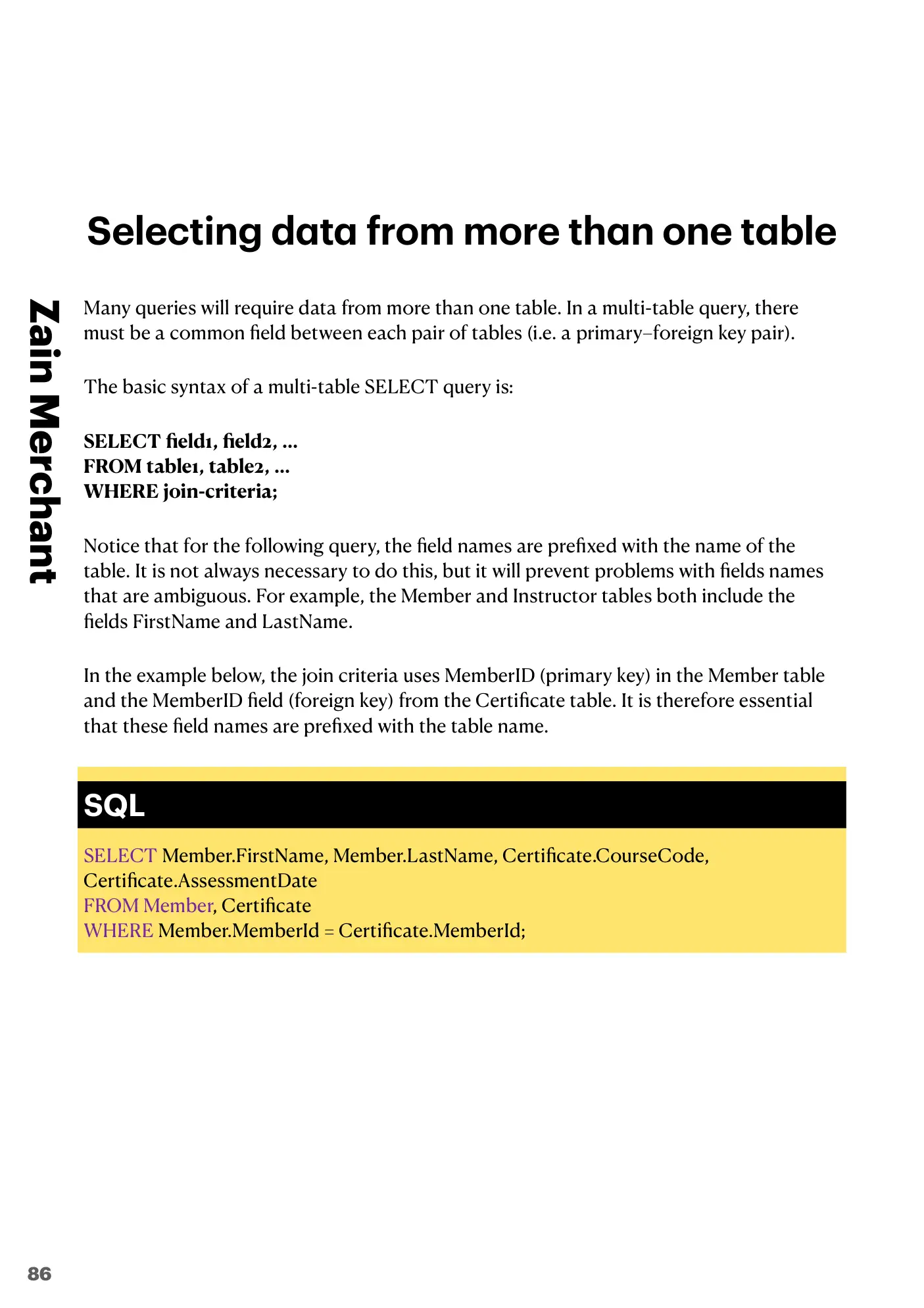 8.3 Data Definition Language (DDL) and Data Manipulation Language (DML) book pages, page 34