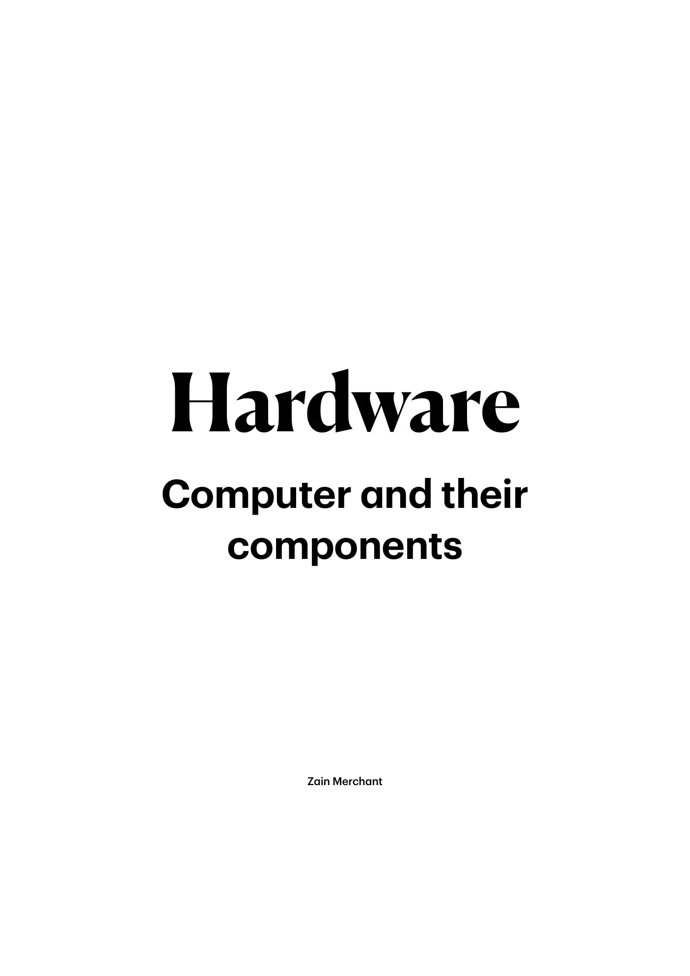 3.1 Computers and their components book pages, page 1