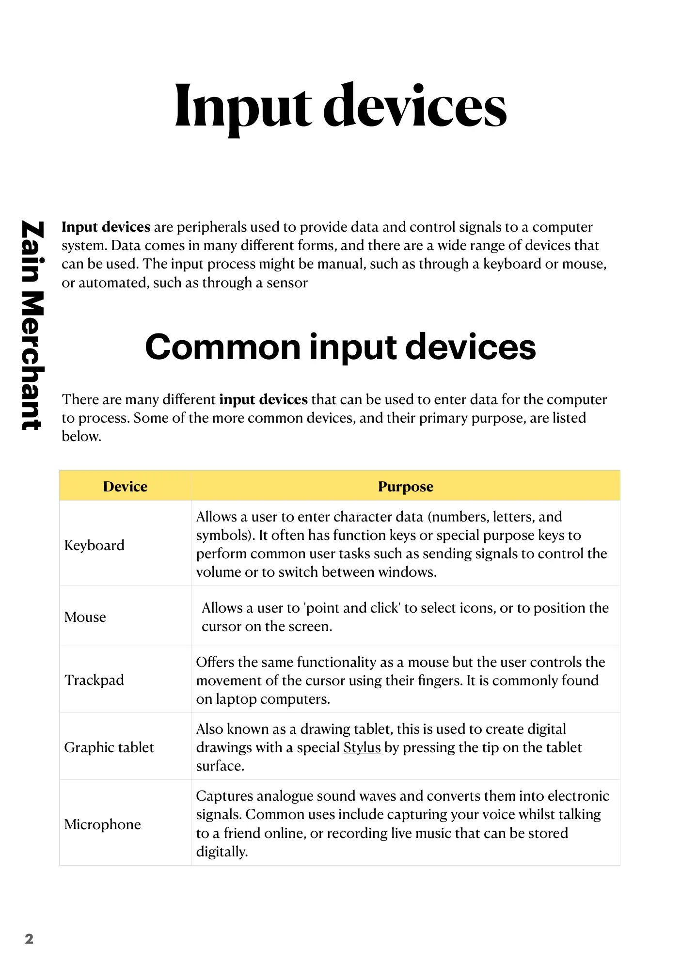 3.1 Computers and their components book pages, page 2