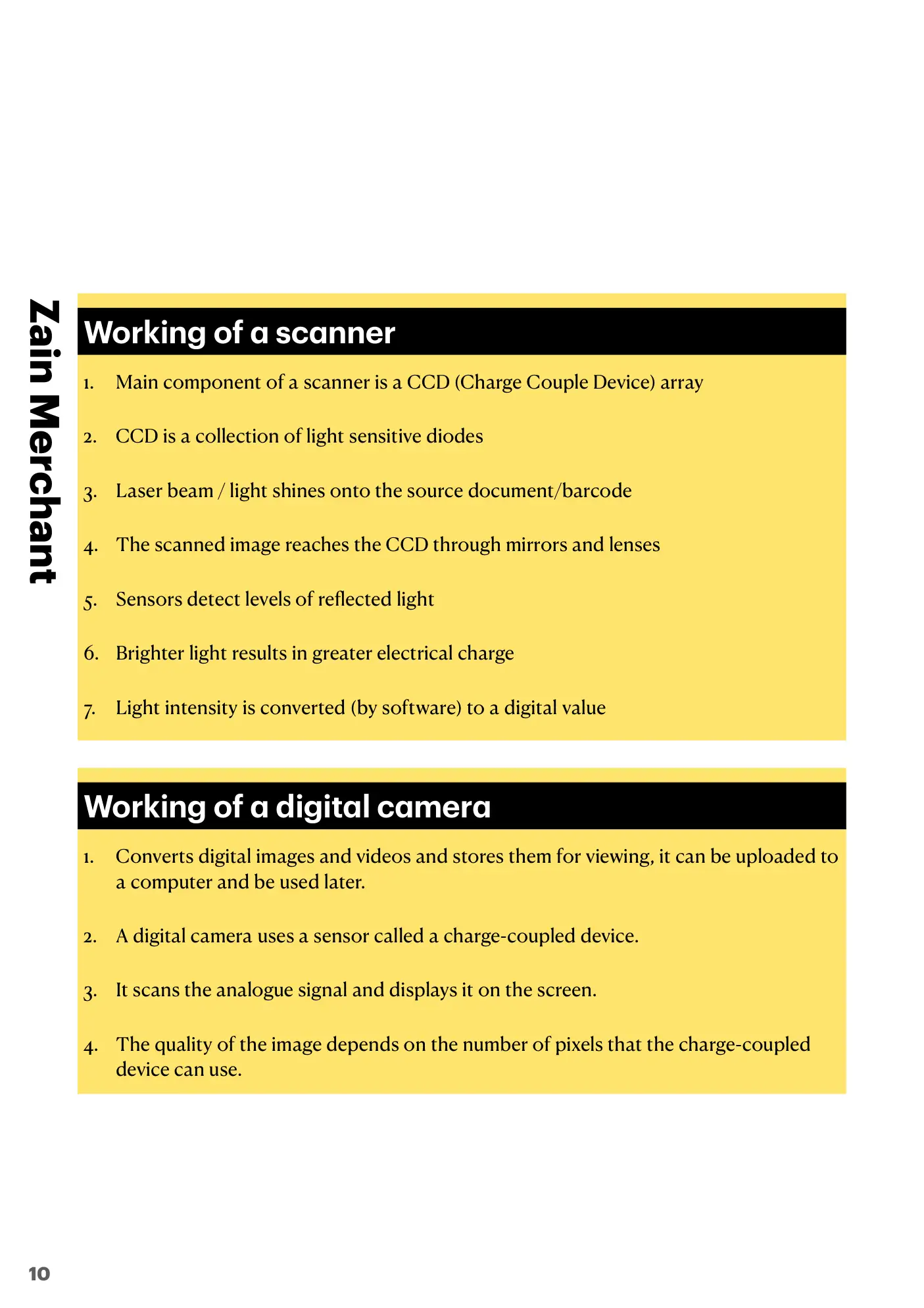 3.1 Computers and their components book pages, page 10