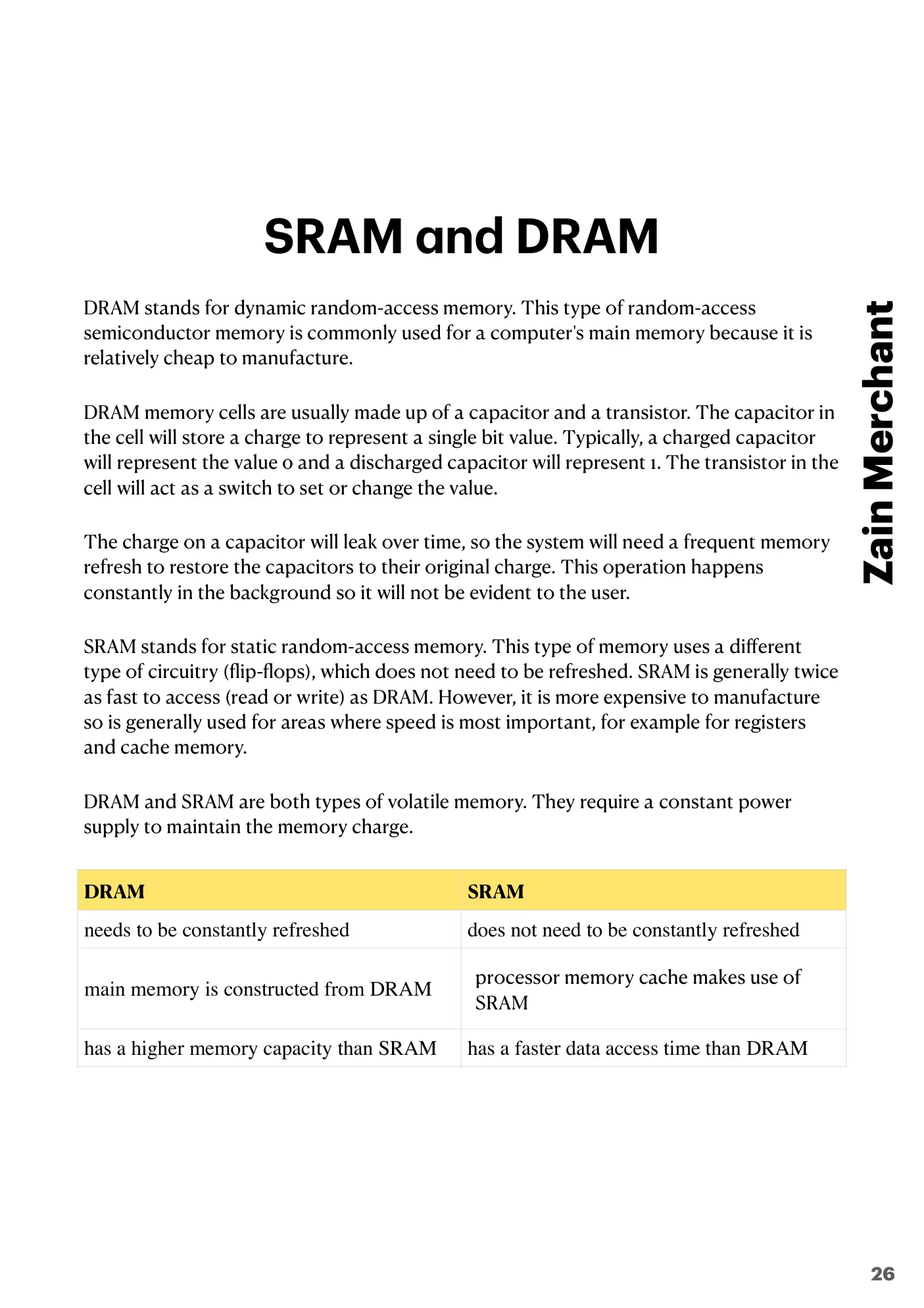3.1 Computers and their components book pages, page 26