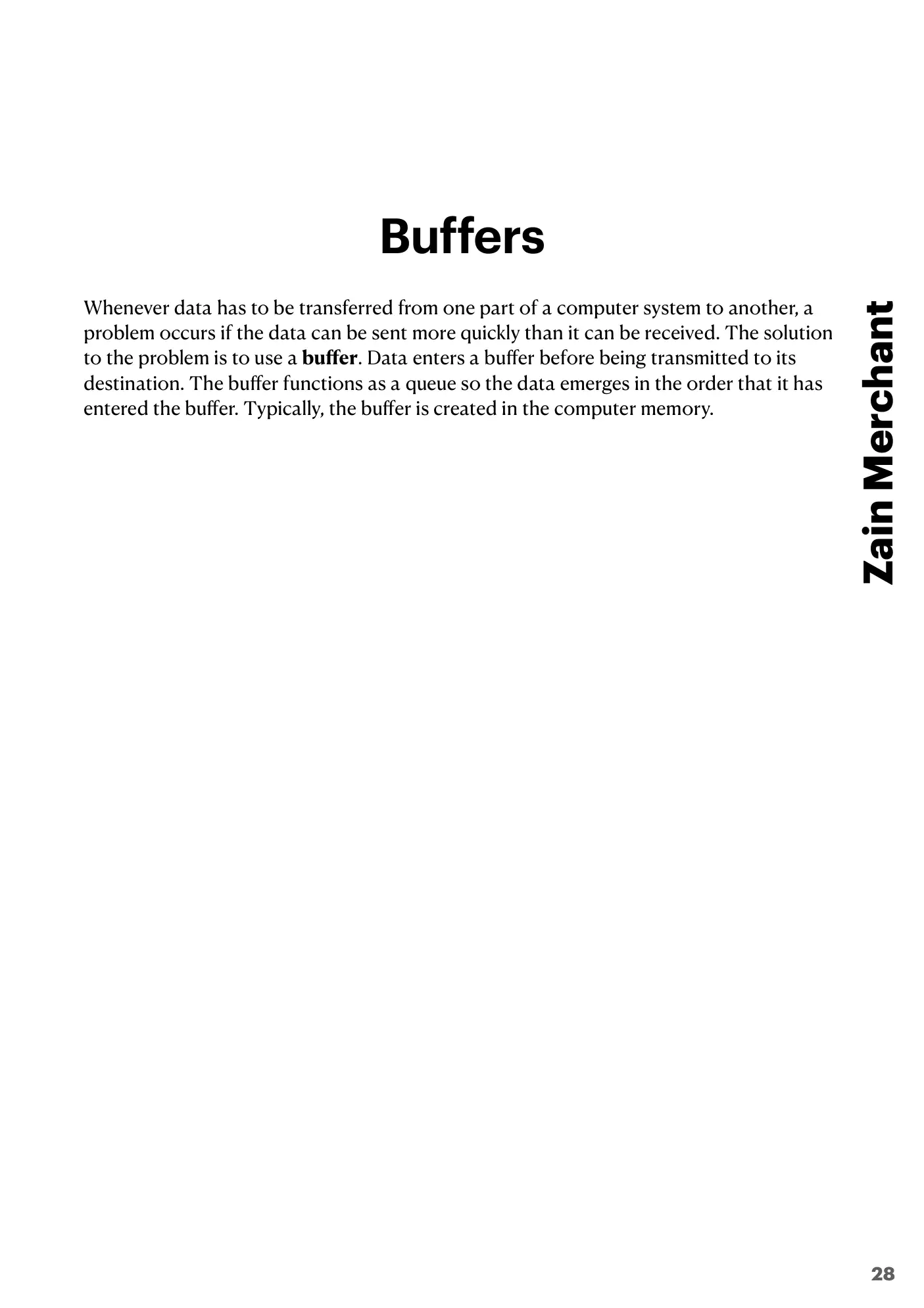 3.1 Computers and their components book pages, page 28