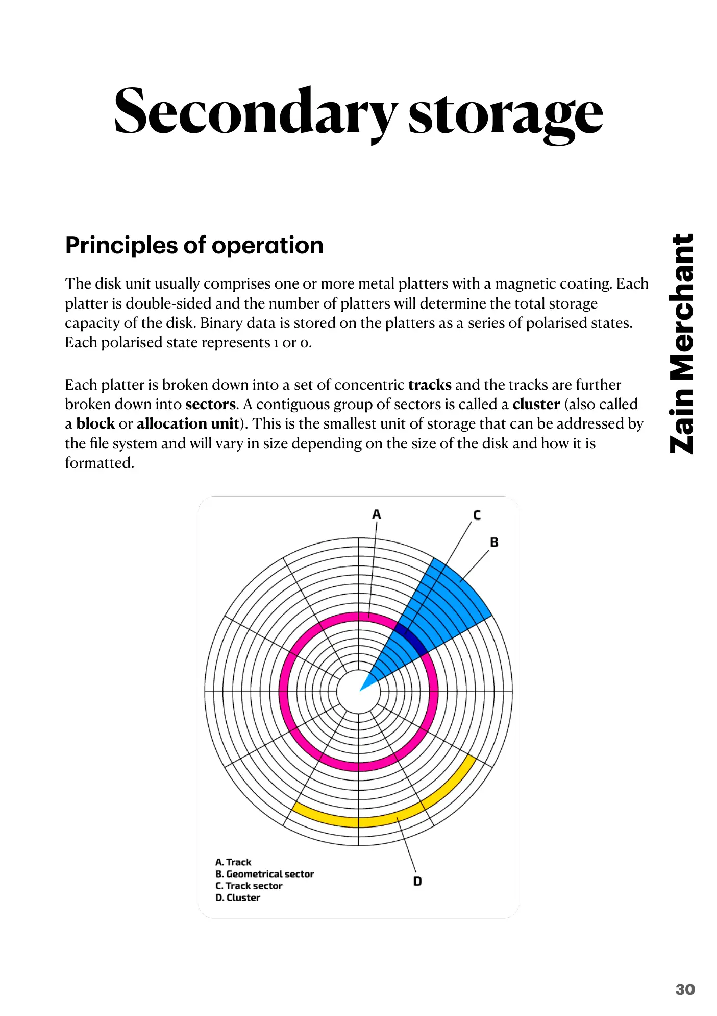 3.1 Computers and their components book pages, page 30