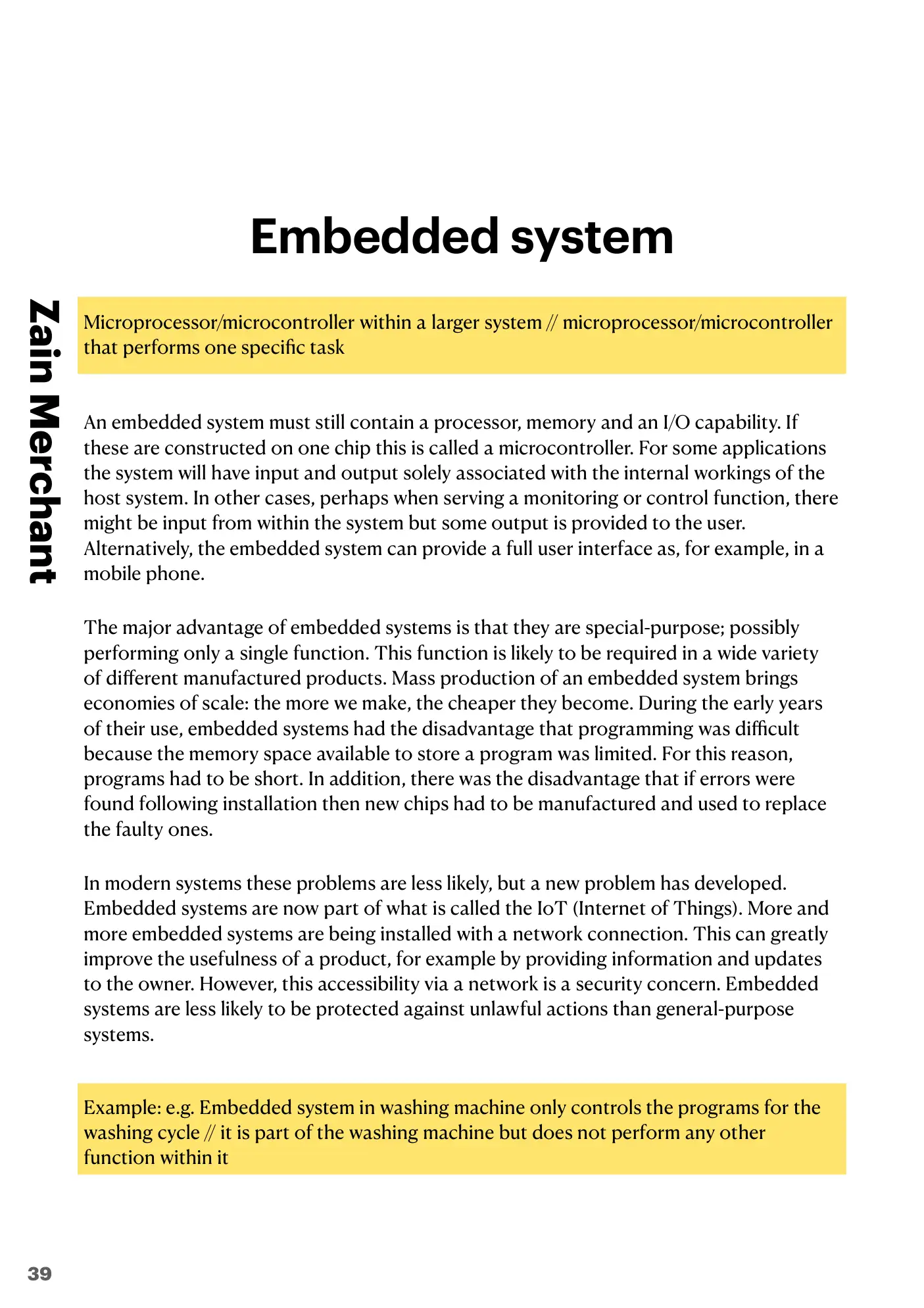 3.1 Computers and their components book pages, page 39