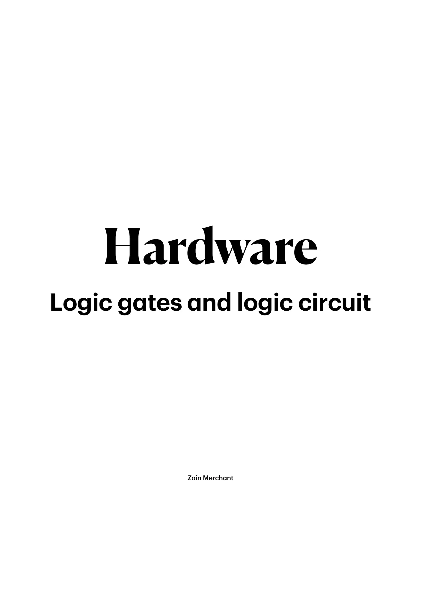 3.2 Logic Gates and Logic Circuits book pages, page 1