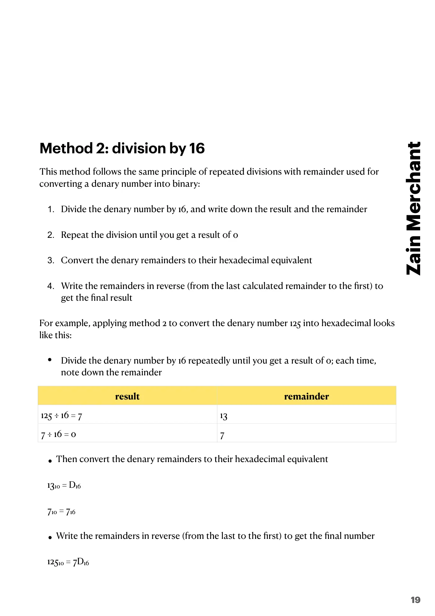 1.1 Data Representation book pages, page 19