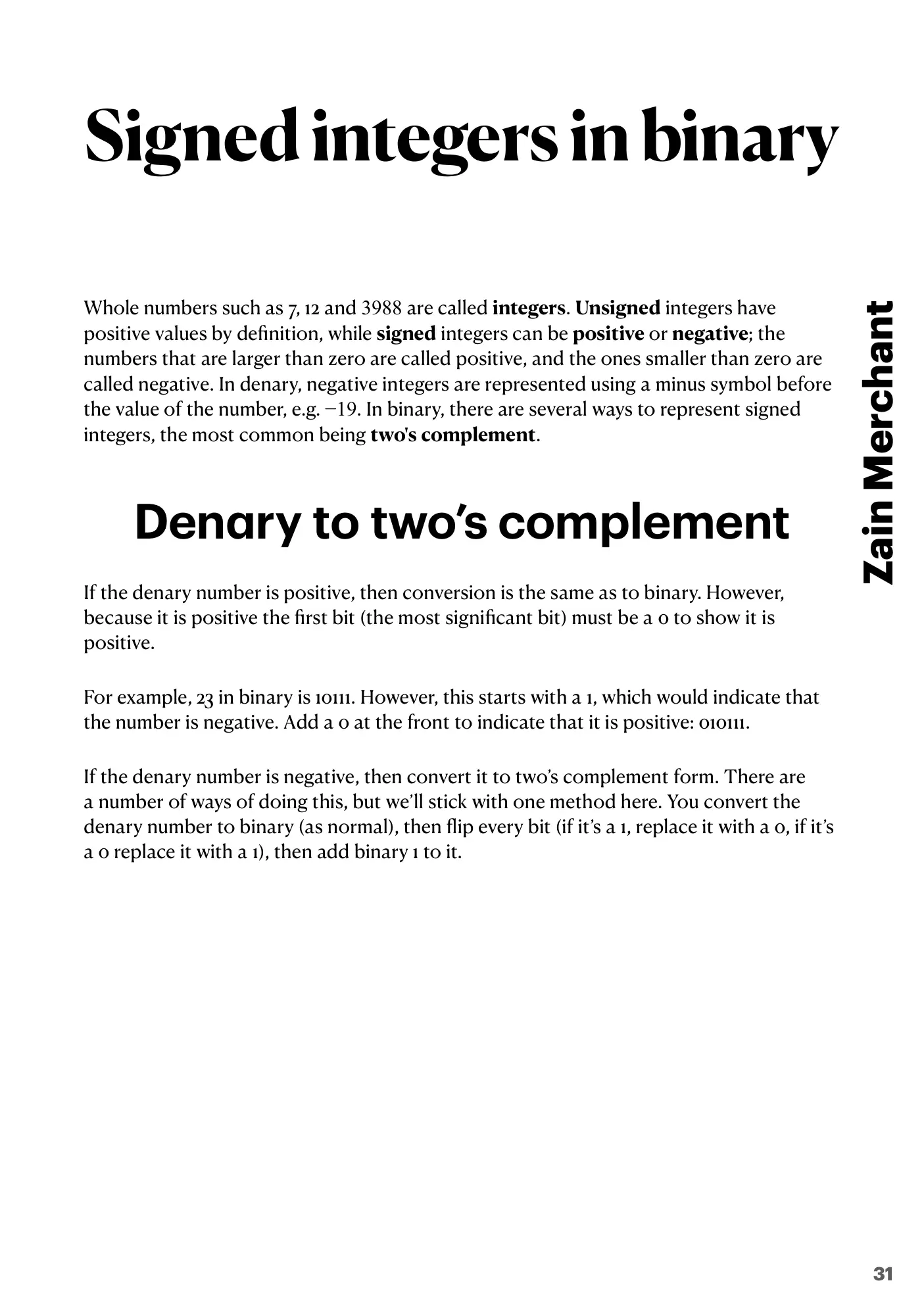 1.1 Data Representation book pages, page 31