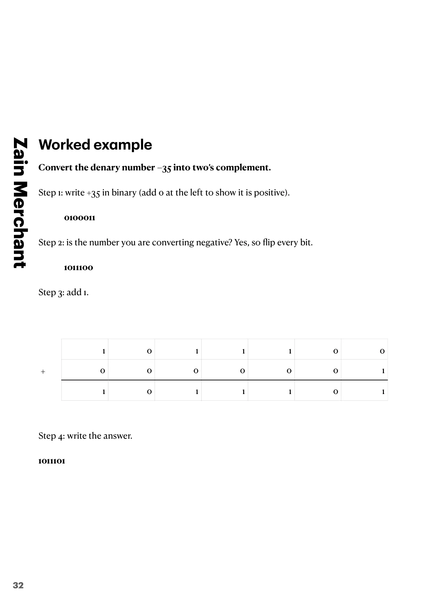 1.1 Data Representation book pages, page 32