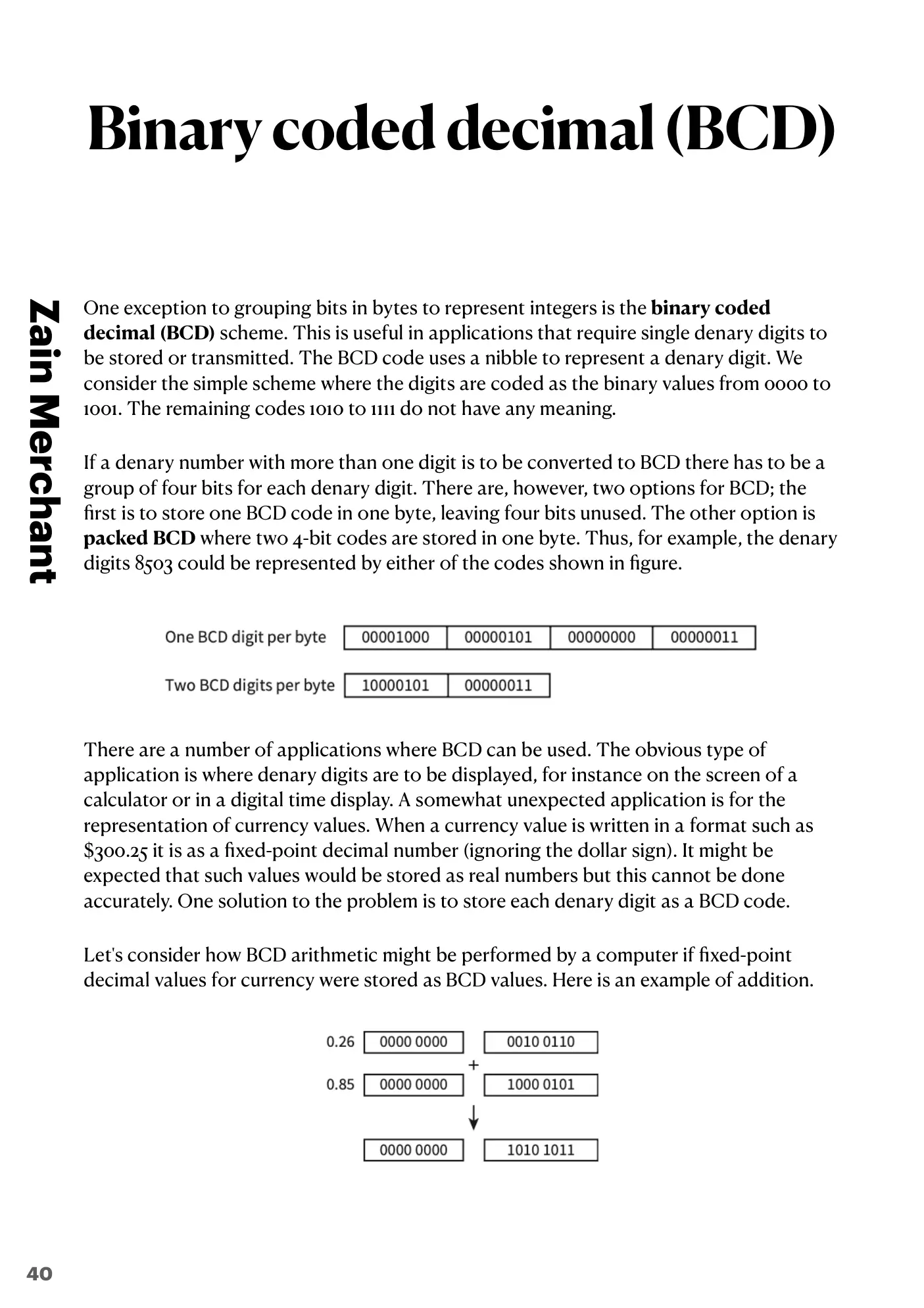 1.1 Data Representation book pages, page 40