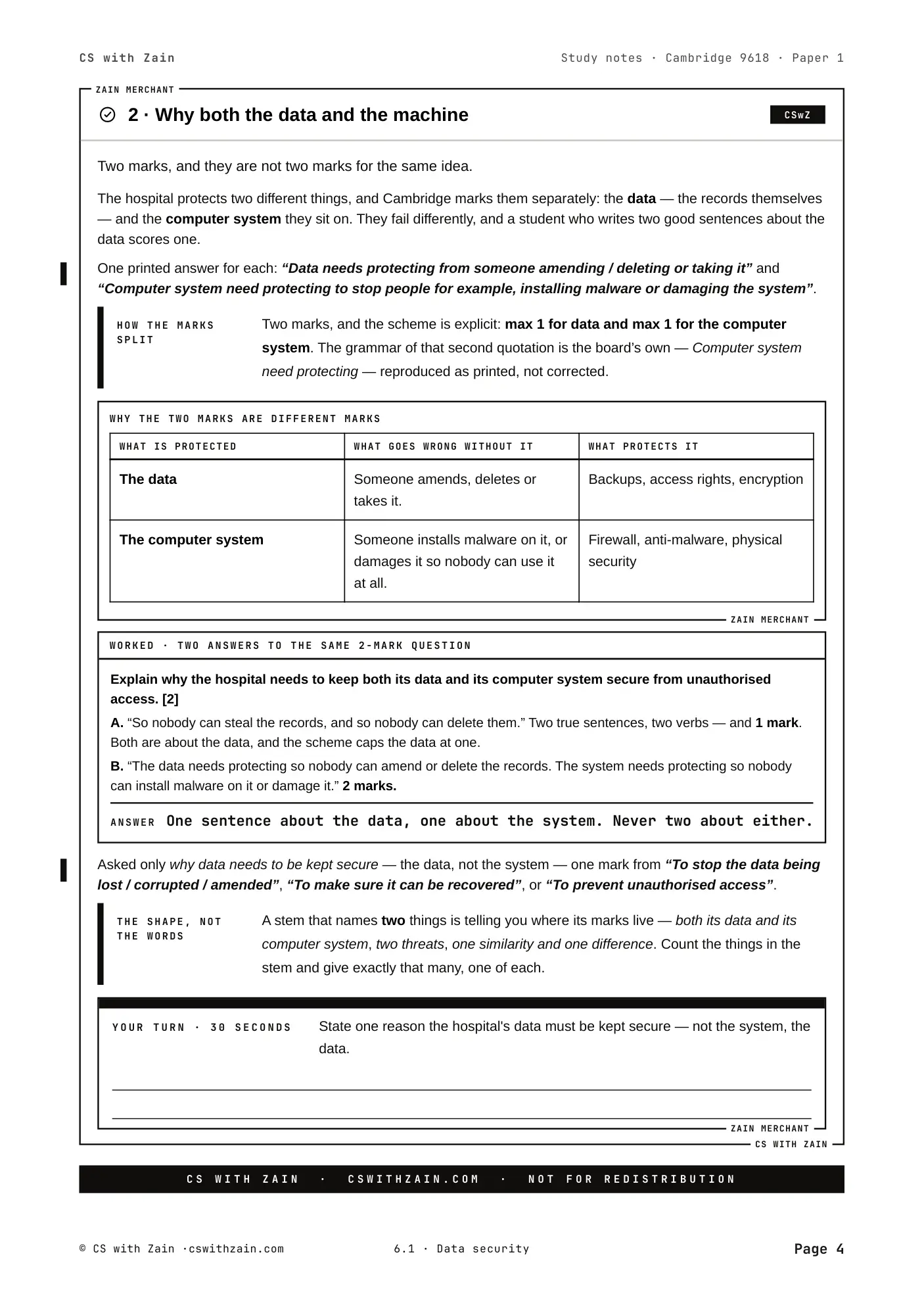6.1 Data Security book pages, page 4
