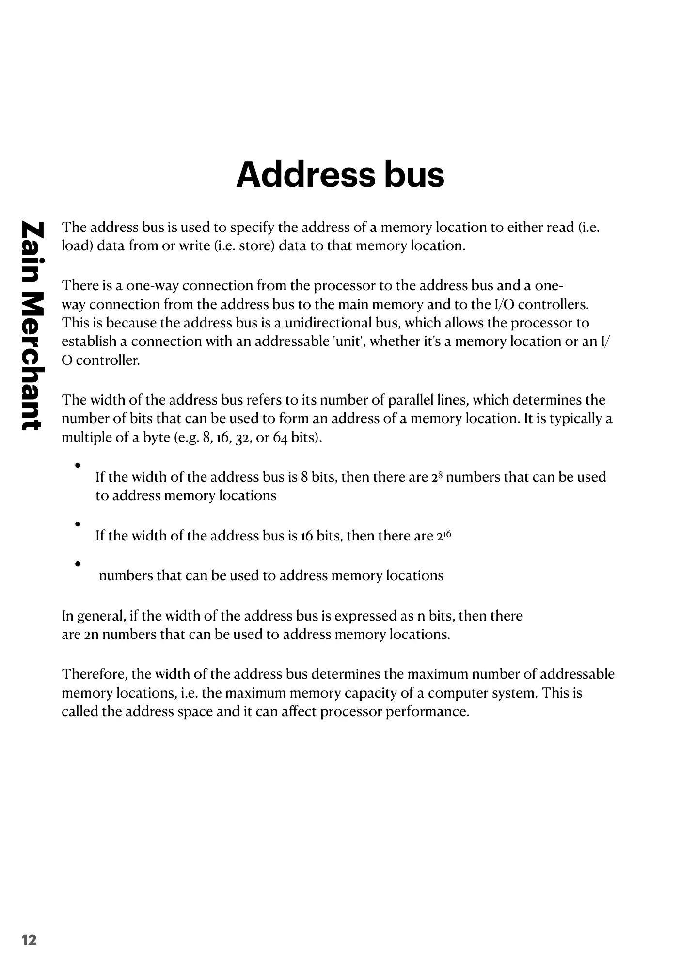 4.1 Central Processing Unit (CPU) Architecture book pages, page 12