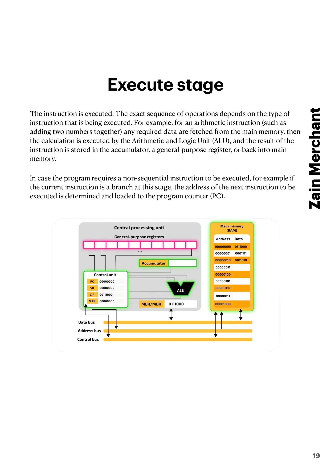 4.1 Central Processing Unit (CPU) Architecture book pages, page 19