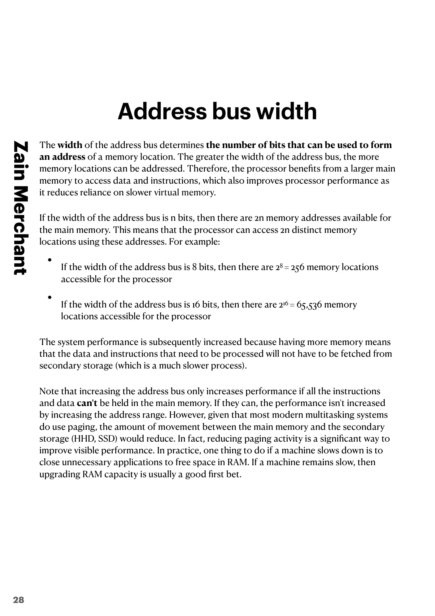 4.1 Central Processing Unit (CPU) Architecture book pages, page 28