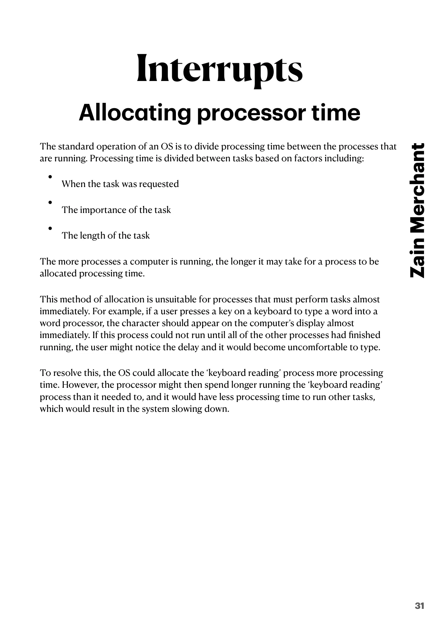4.1 Central Processing Unit (CPU) Architecture book pages, page 31