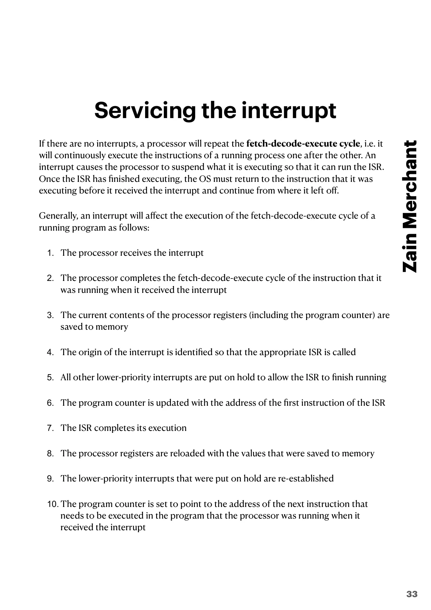 4.1 Central Processing Unit (CPU) Architecture book pages, page 33