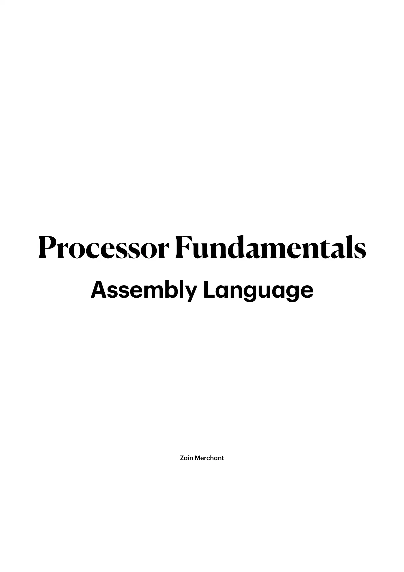 4.2 Assembly Language book pages, page 1