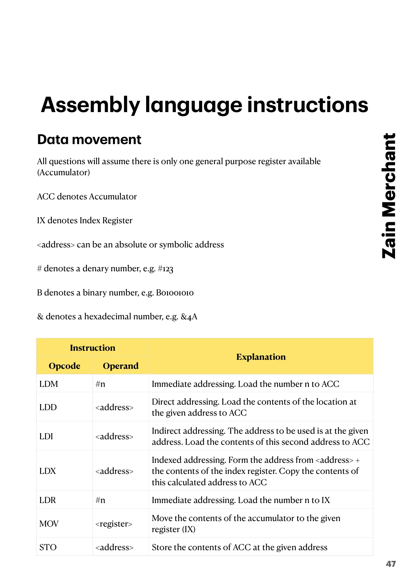 4.2 Assembly Language book pages, page 13