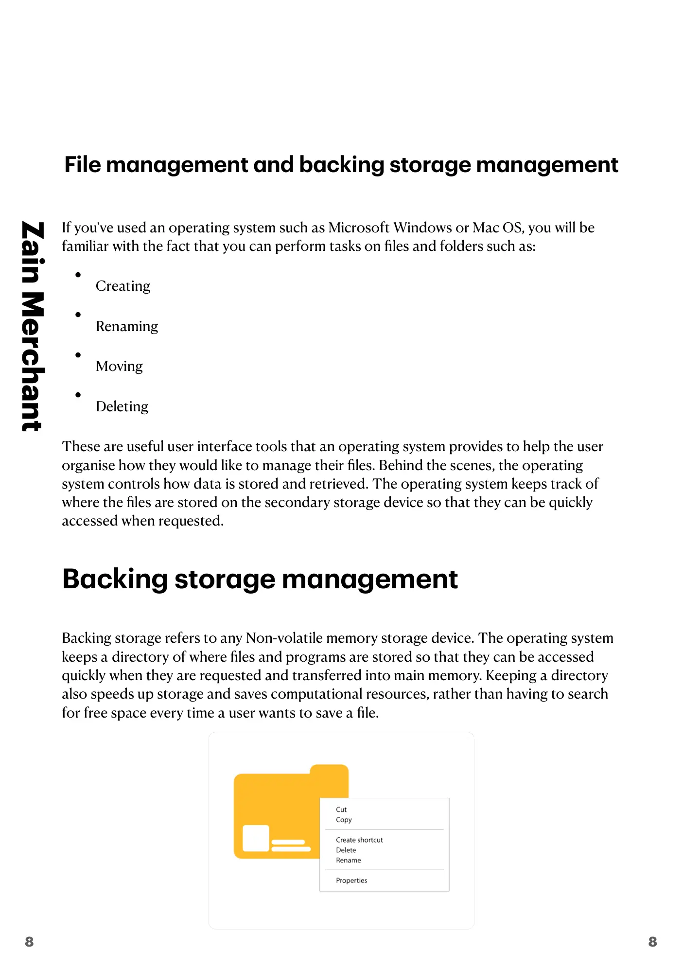 5.1 Operating Systems book pages, page 8