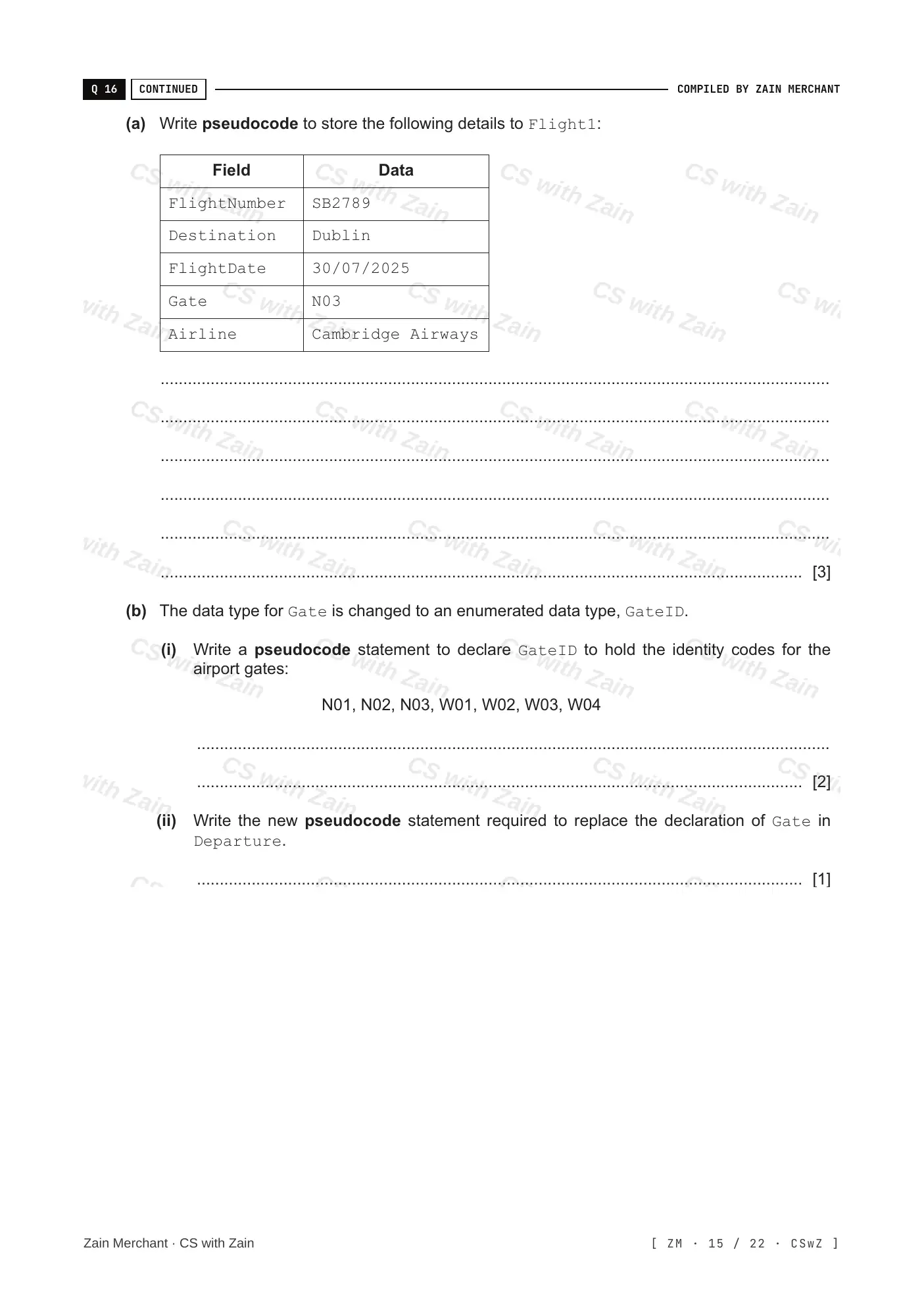 13.1 User-defined data types questions, page 14