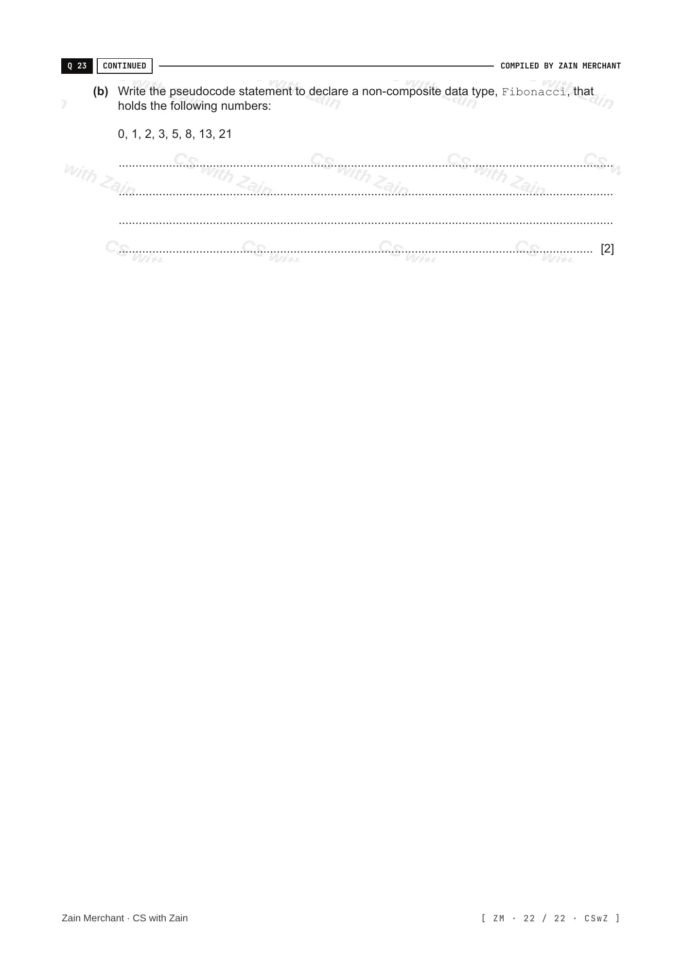 13.1 User-defined data types questions, page 21