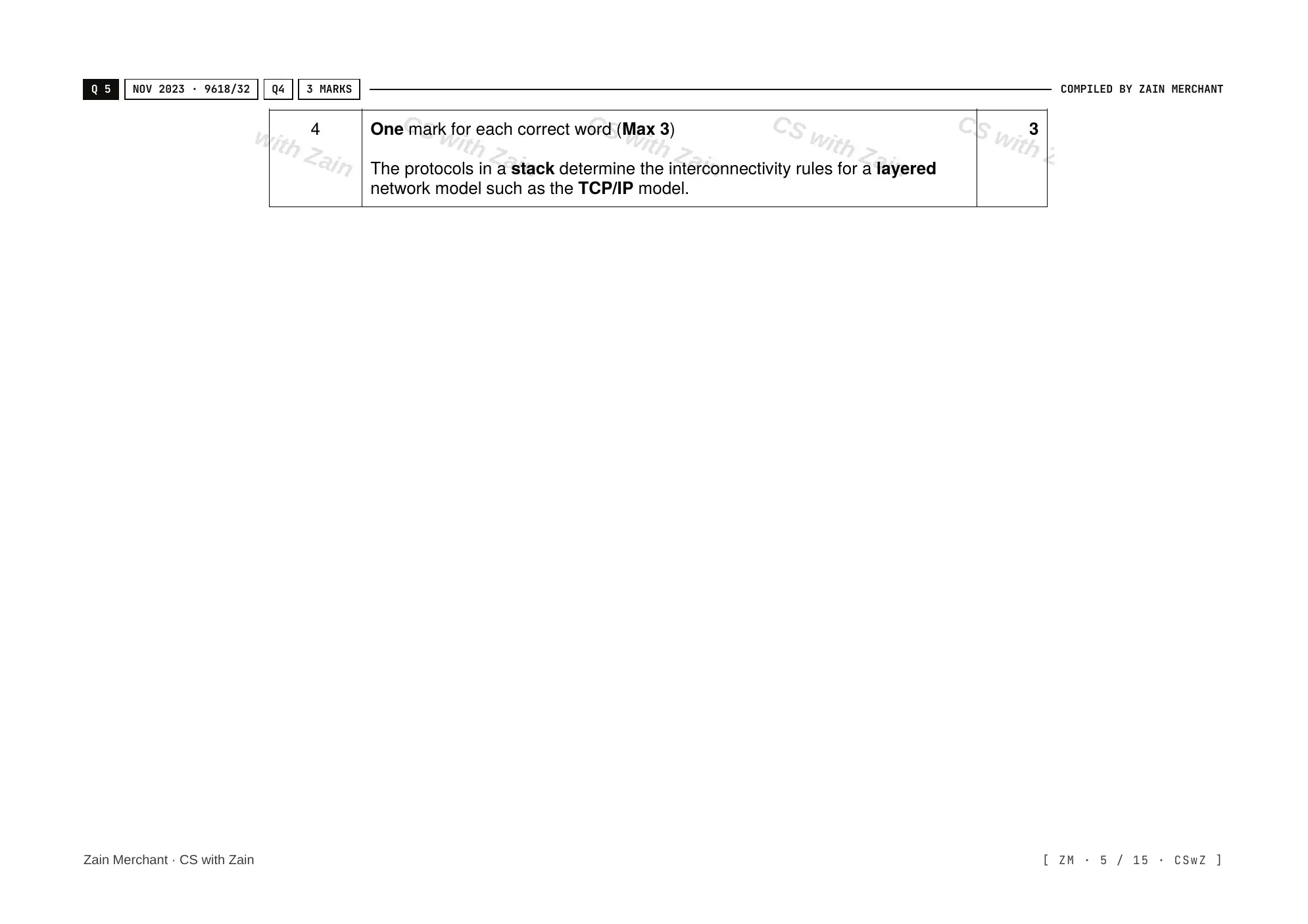 14.1 Protocols mark scheme, page 4