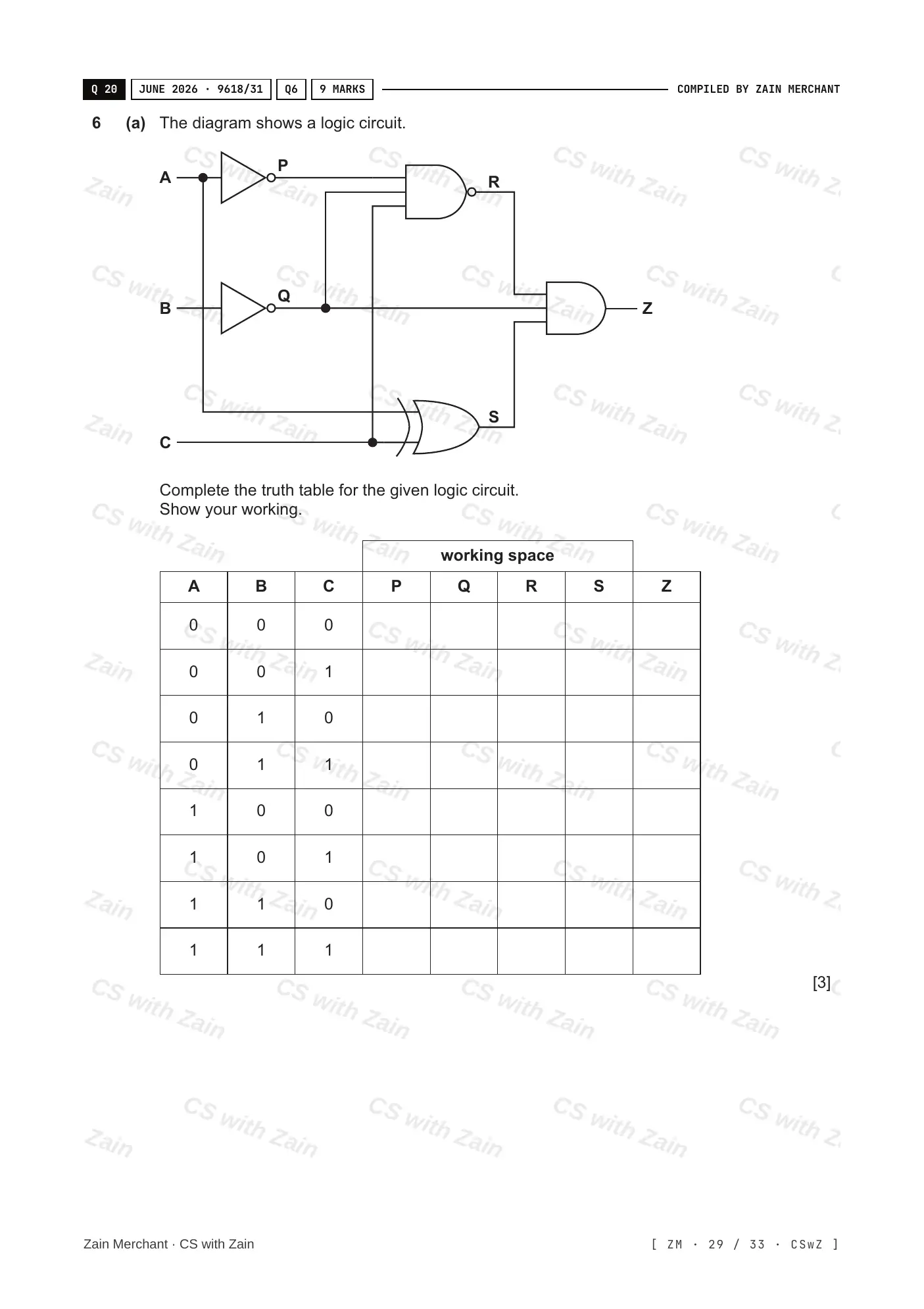 15.2 Boolean Algebra and Logic Circuits questions, page 28