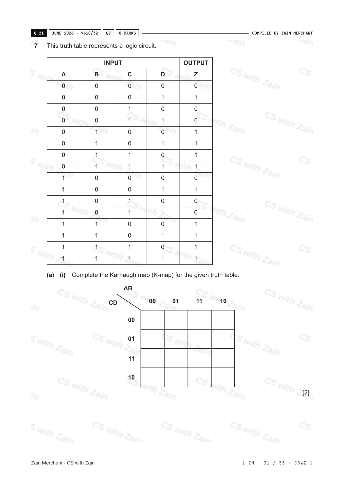 15.2 Boolean Algebra and Logic Circuits questions, page 30