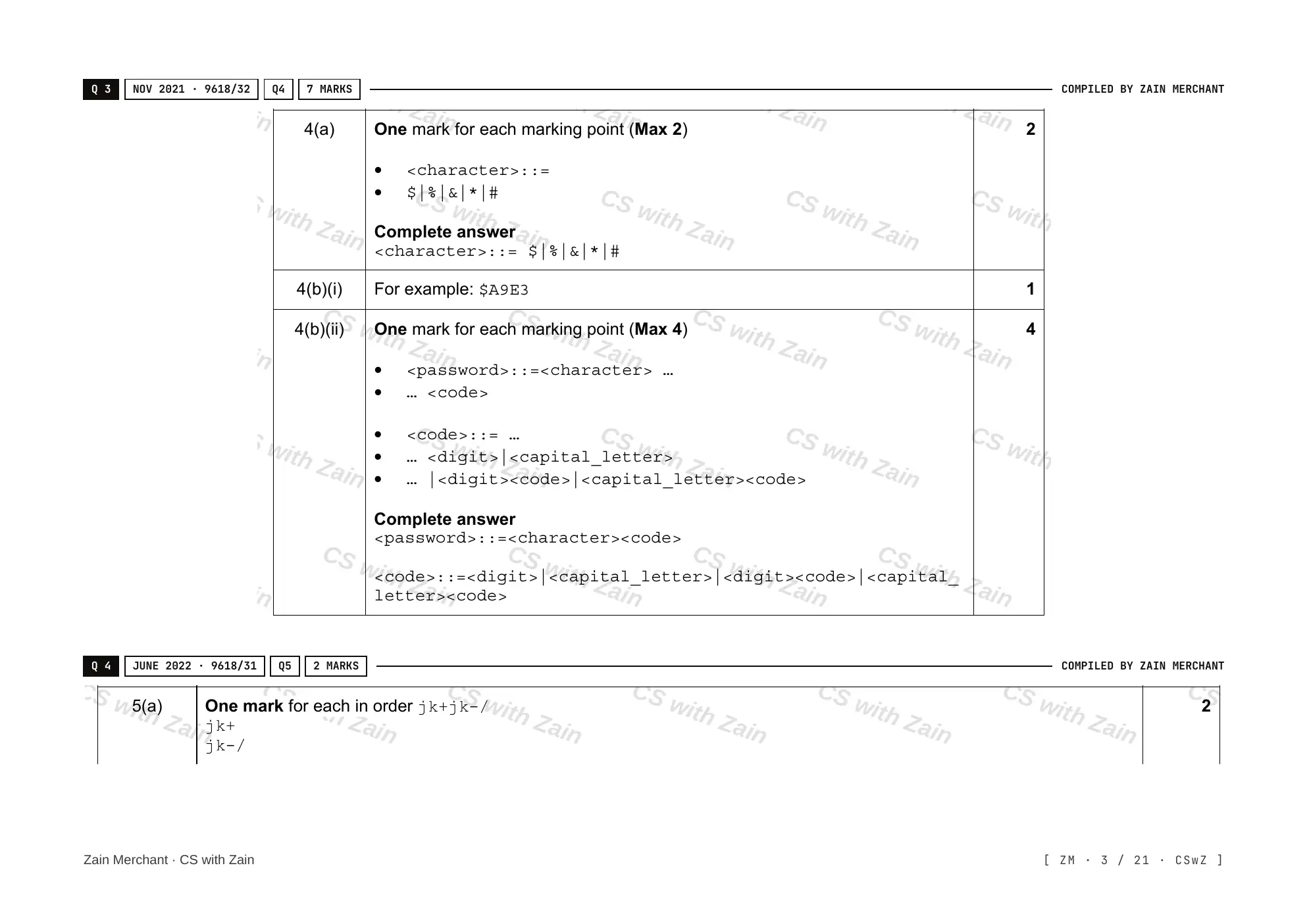 16.2 Translation Software mark scheme, page 2