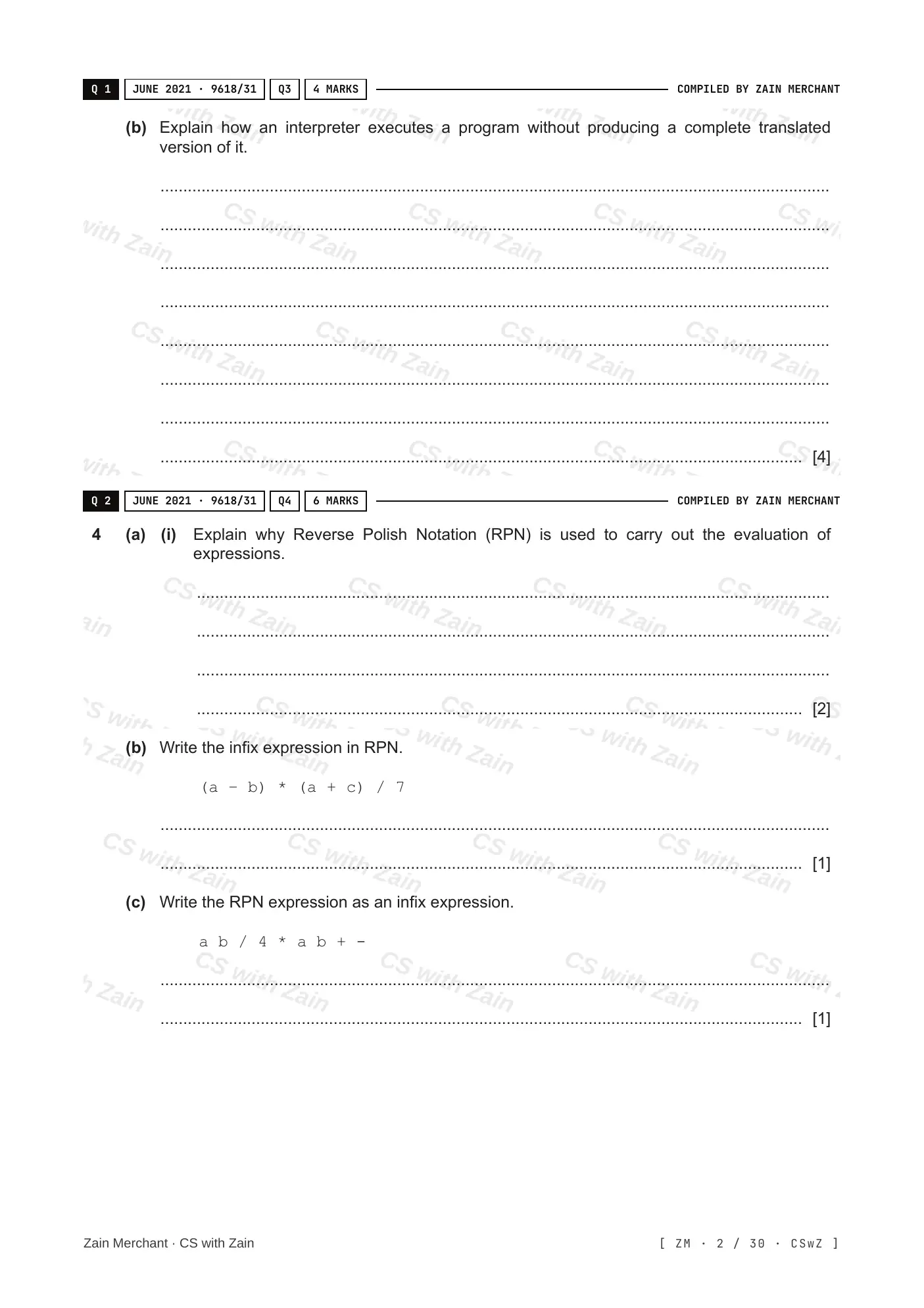 16.2 Translation Software questions, page 1