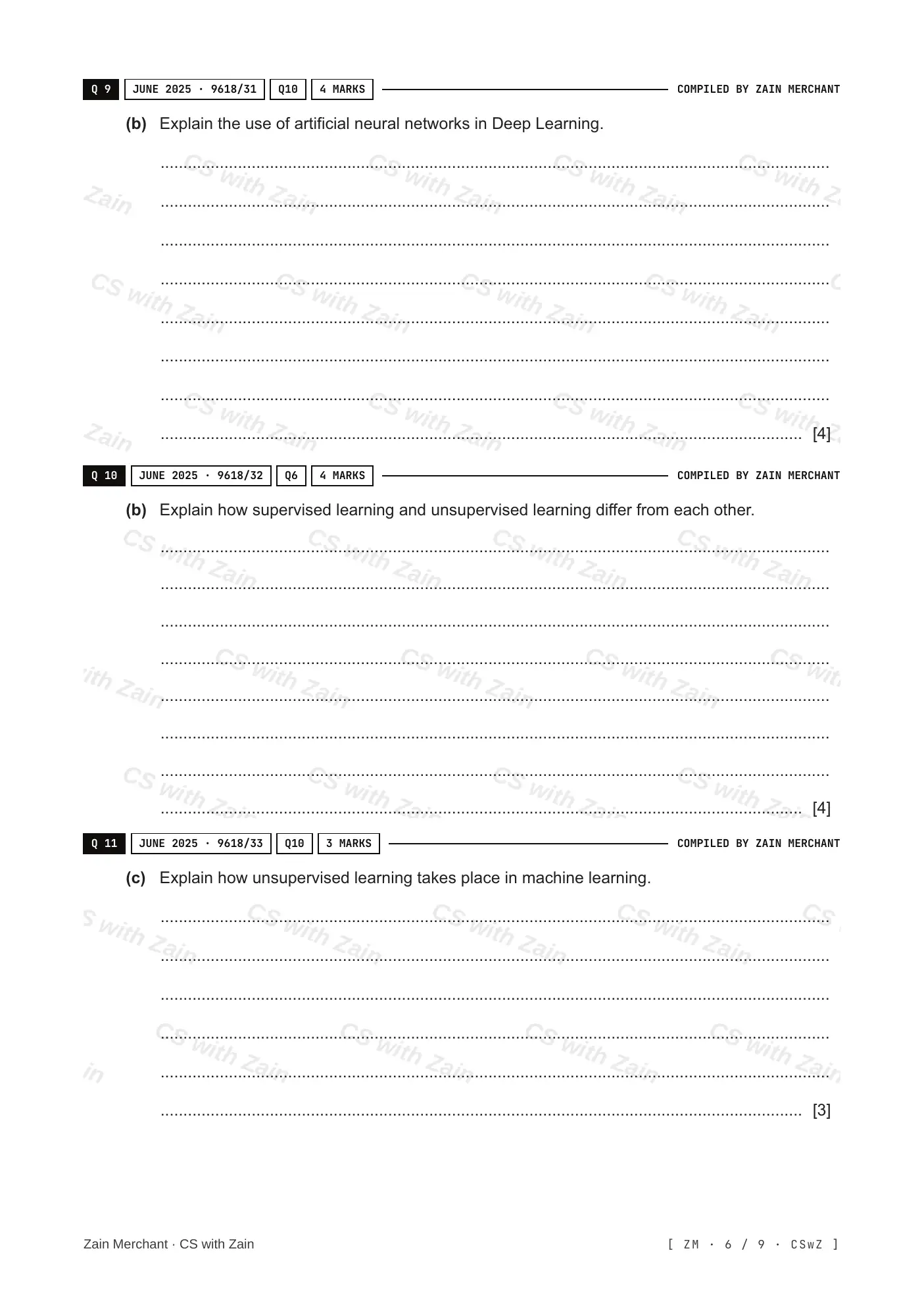 18.2 Artificial Intelligence: Machine Learning and Neural Networks questions, page 5
