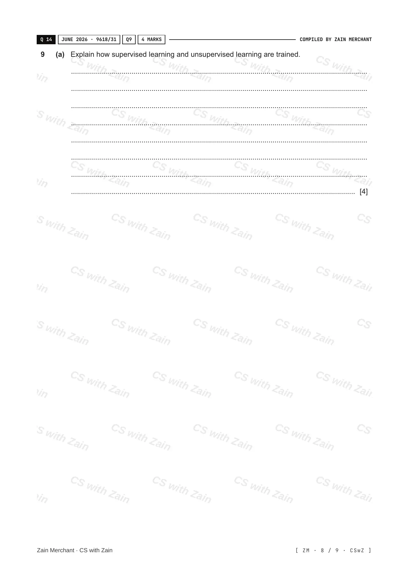 18.2 Artificial Intelligence: Machine Learning and Neural Networks questions, page 7