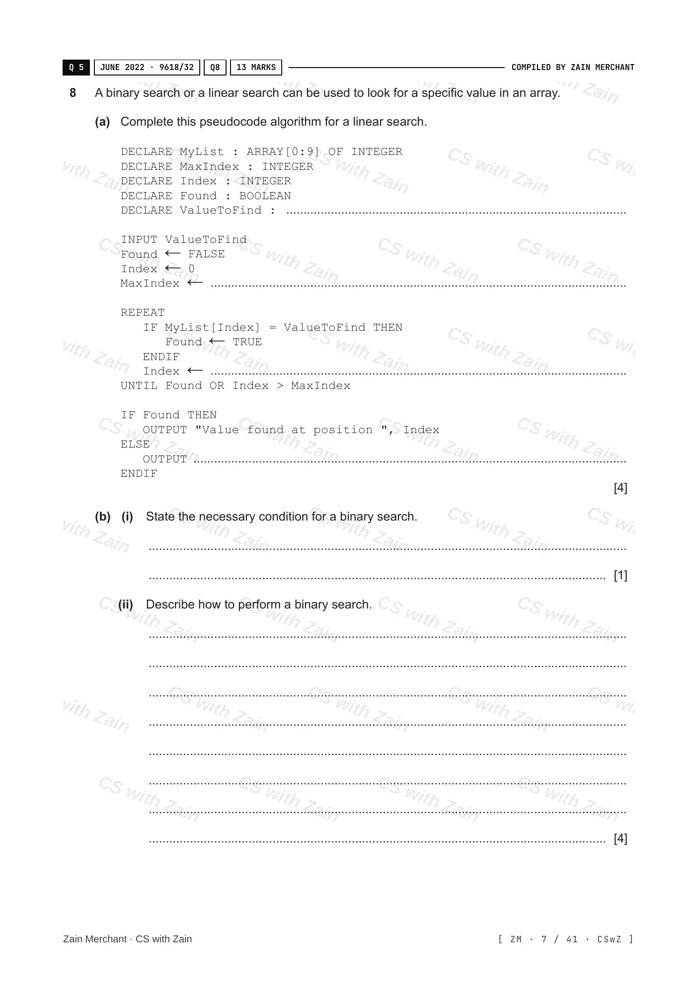 19.1 Algorithms questions, page 6